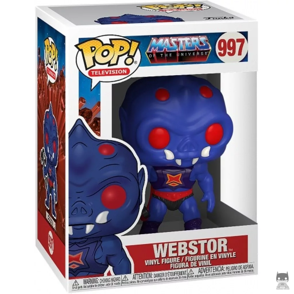 Figura Funko Pop! Webstor en su caja