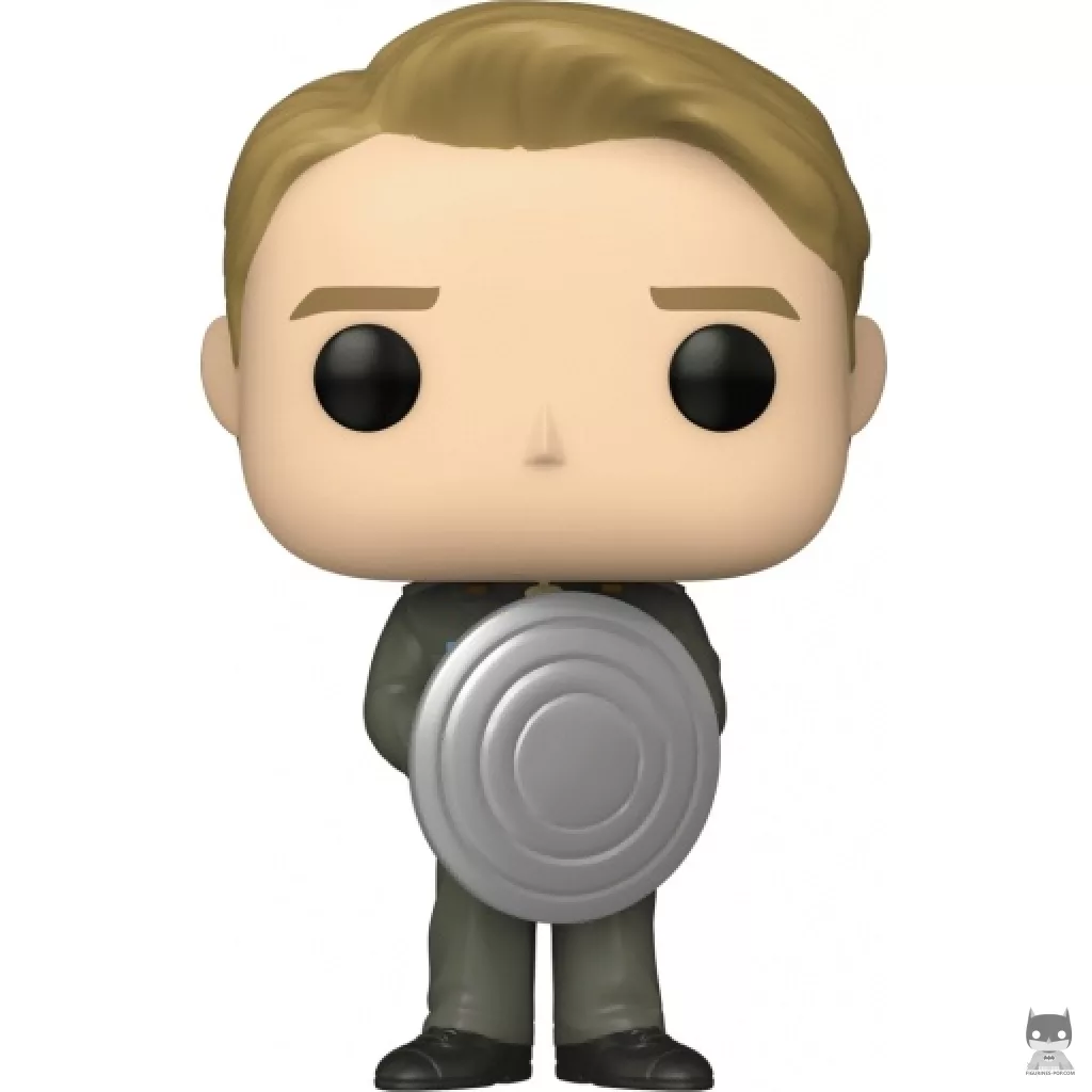 Figura Funko Pop! Capitán América con escudo prototipo (Metalizado) (Capitán América: Civil War)