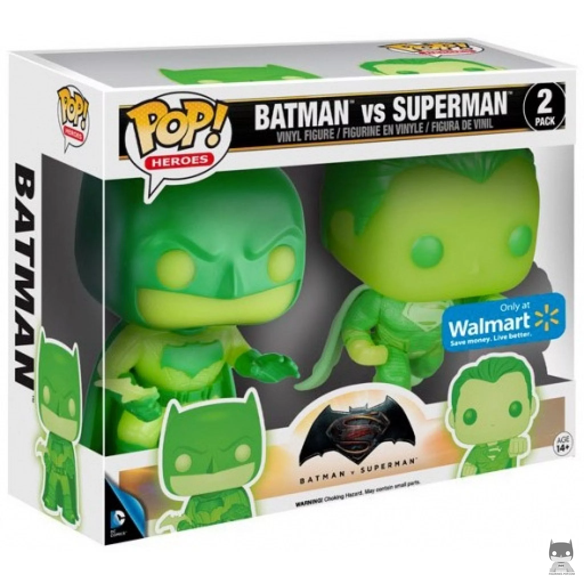 Figura Funko Pop! Batman v Superman (Brilla en la oscuridad) en su caja