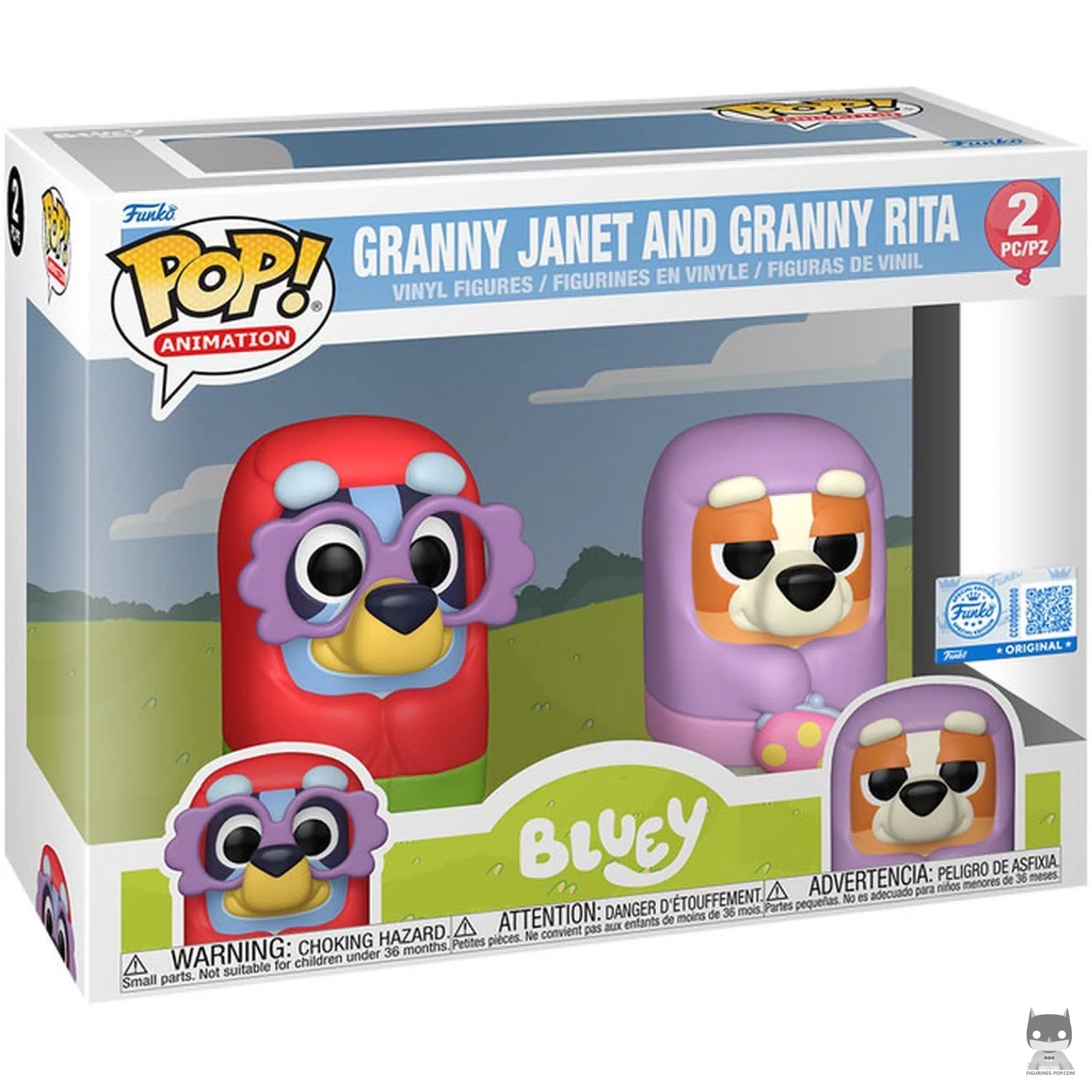 Figura Funko Pop! Abuela Janet & Abuela Rita en su caja