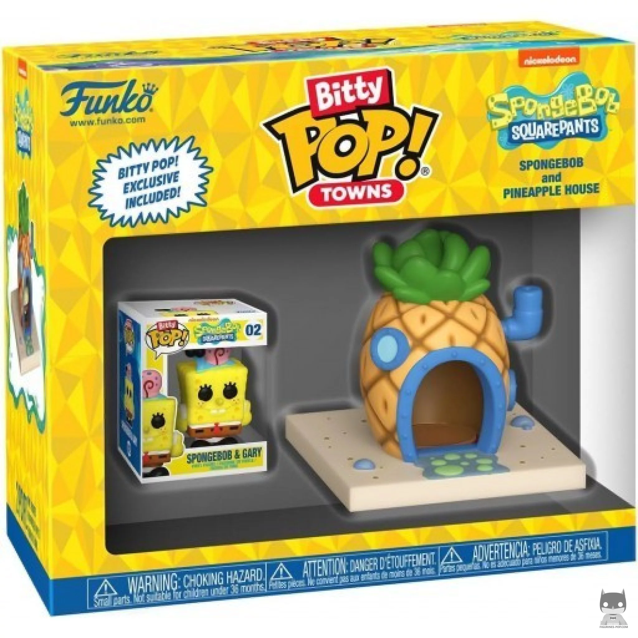 Figura Funko Pop! Bob Esponja y la casa piña en su caja