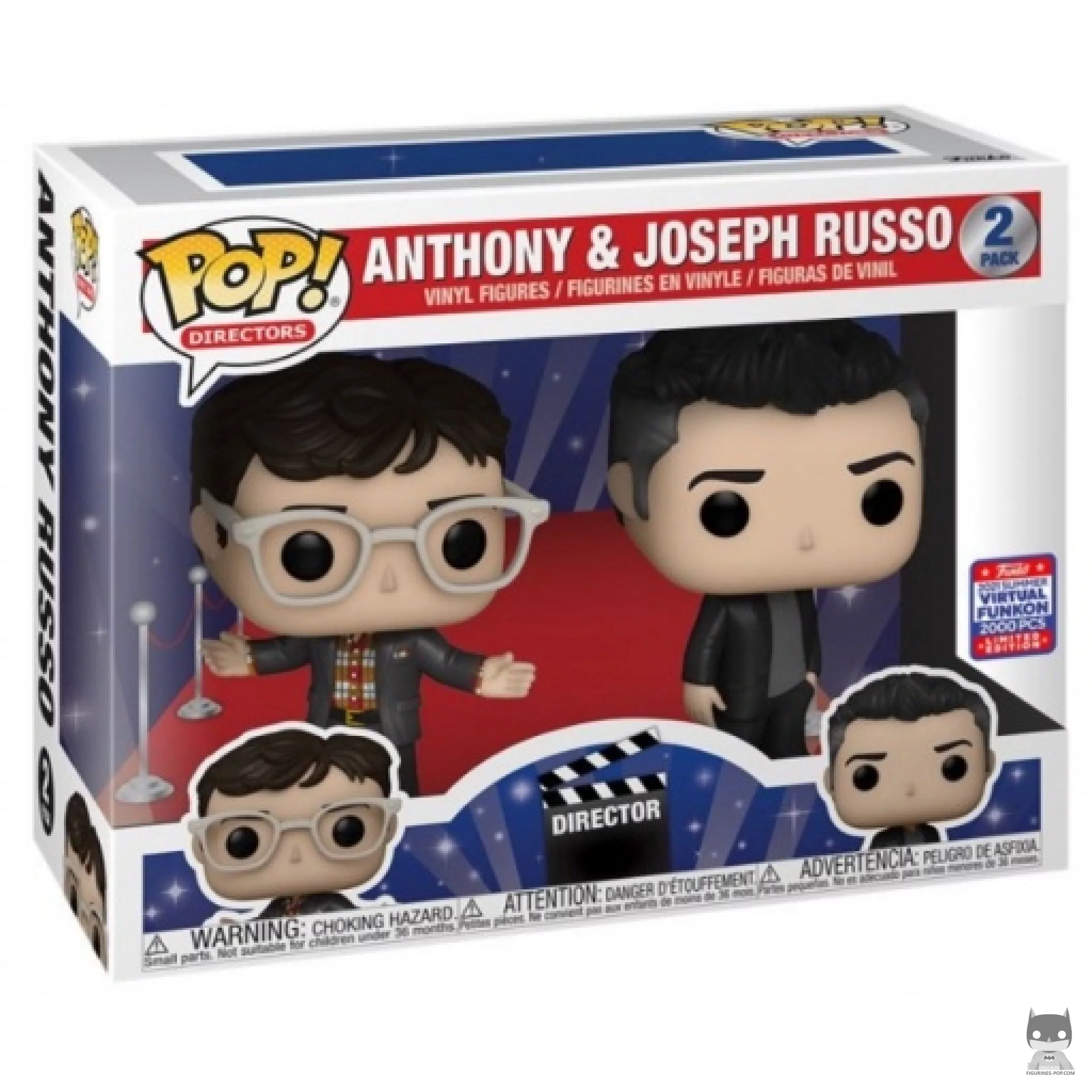 Figura Funko Pop! Anthony & Joseph Russo en su caja