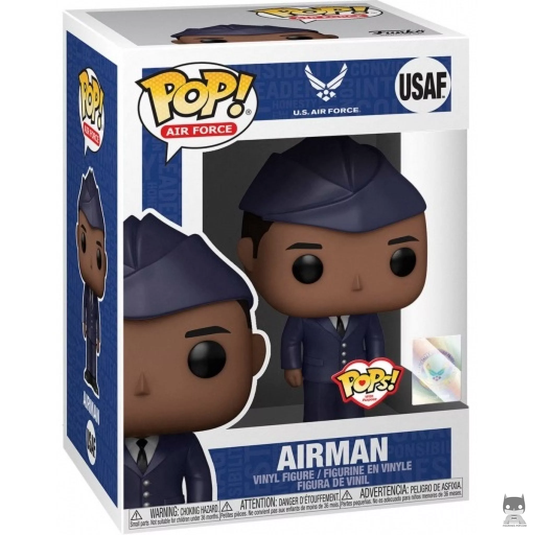 Figura Funko Pop! Aviador de la Fuerza Aérea (Hispano) en su caja