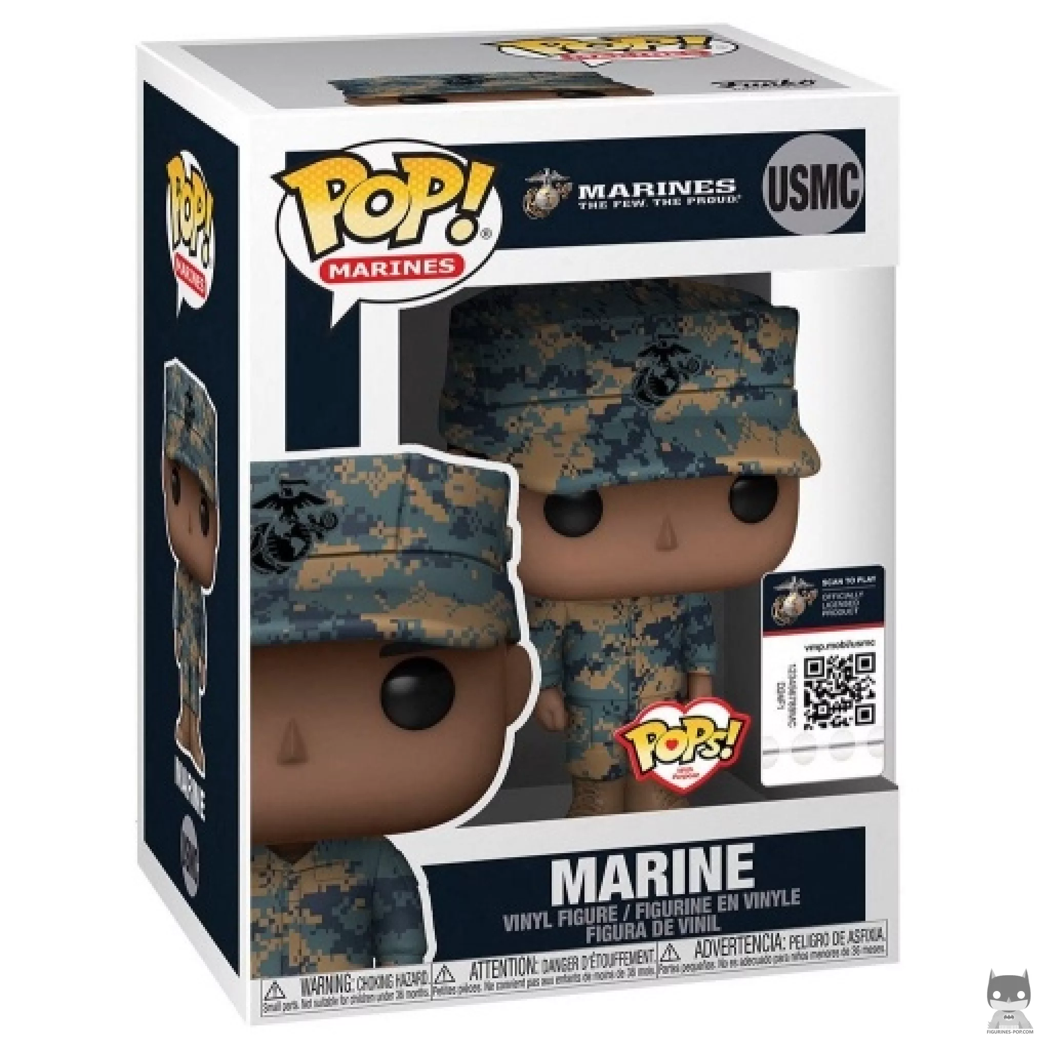 Figura Funko Pop! Marine (Afroamericano) en su caja