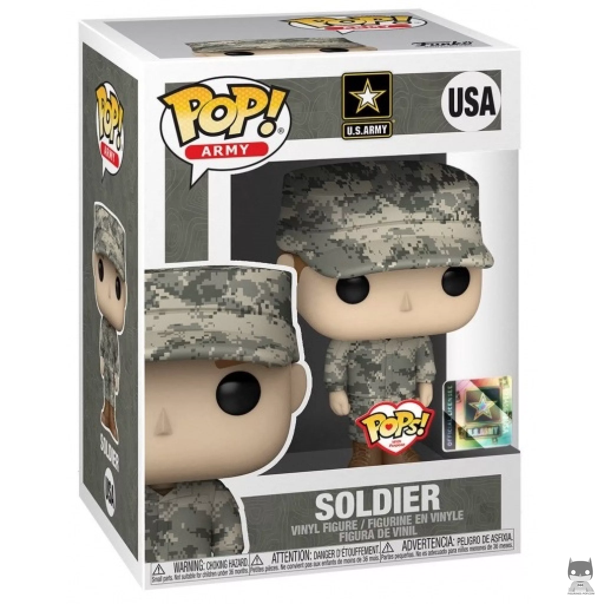 Figura Funko Pop! Soldado (Caucásico) en su caja