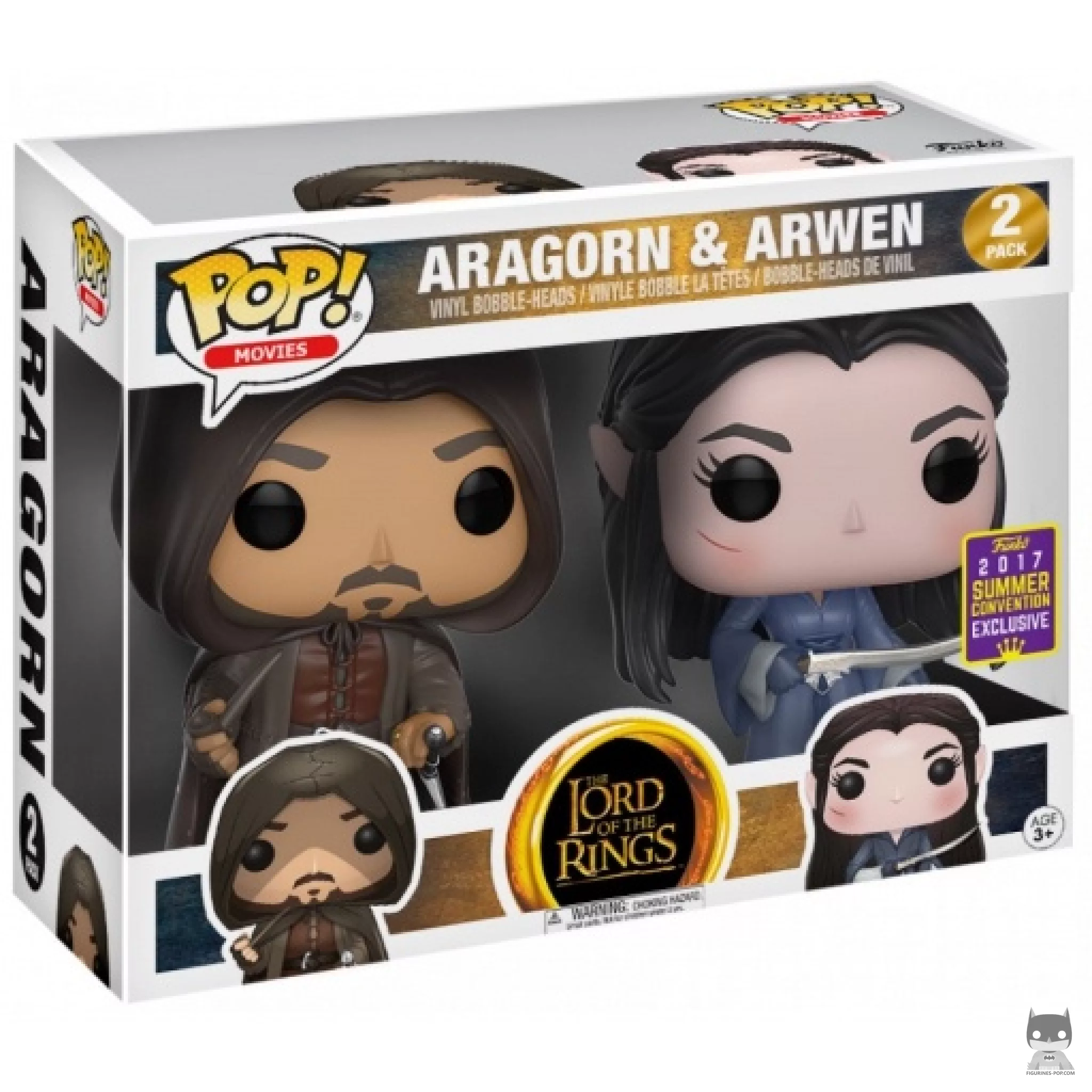 Figura Funko Pop! Aragorn & Arwen en su caja