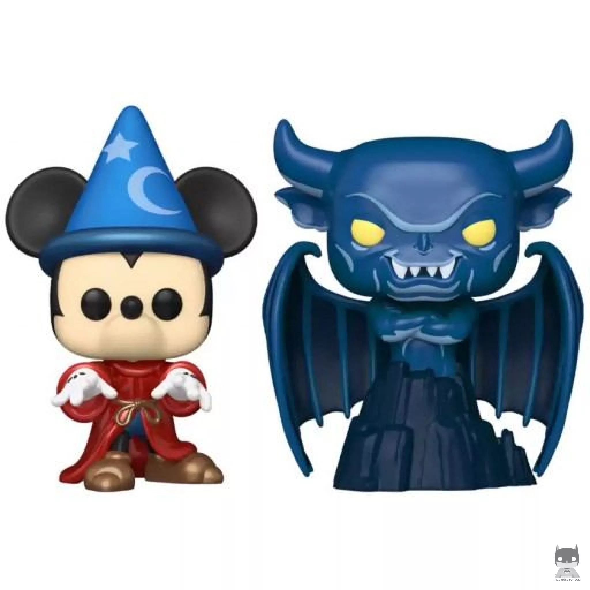 Figura Funko Pop! Mickey aprendiz de brujo & Chernabog (Fantasía)