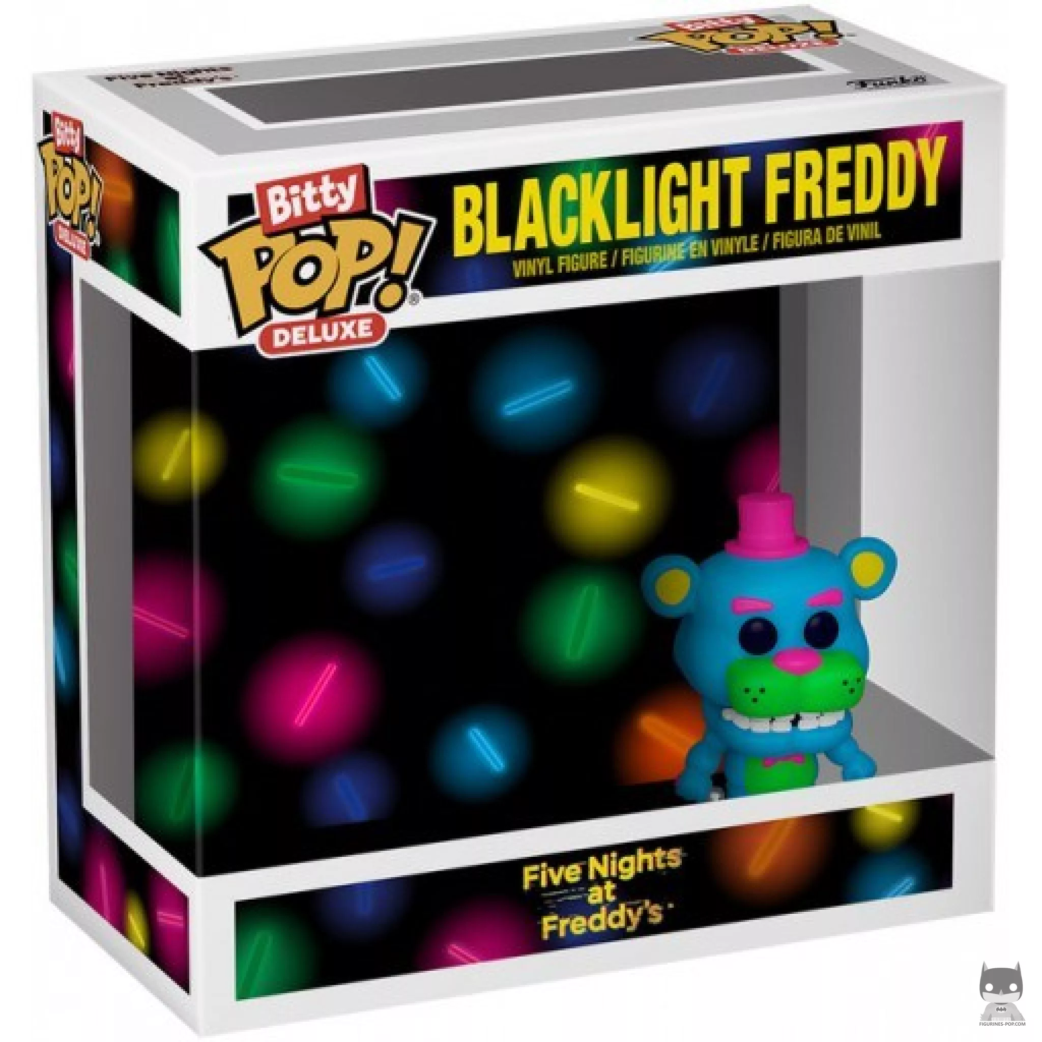 Figura Funko Pop! Freddy luz negra en su caja