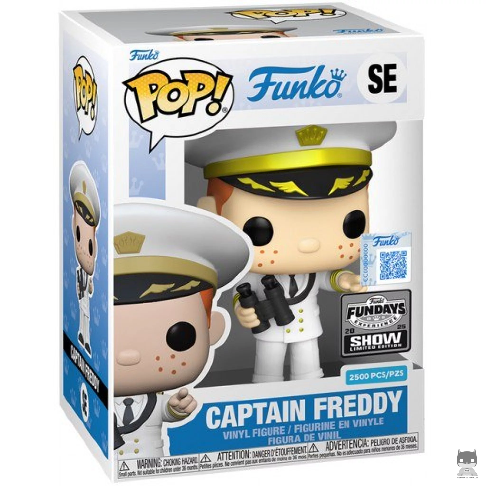 Figura Funko Pop! Capitán Freddy en su caja
