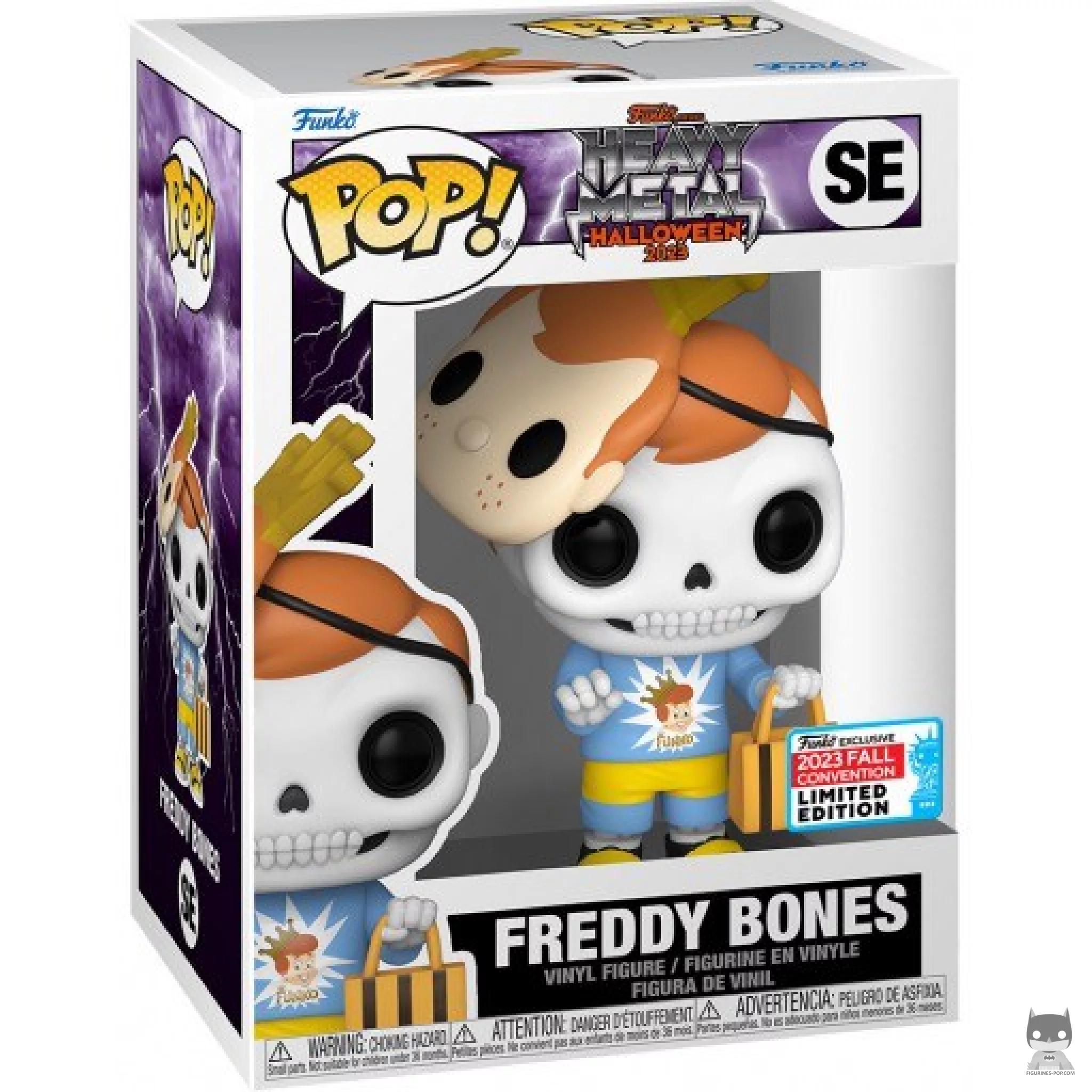 Figura Funko Pop! Freddy Bones (Heavy Metal) en su caja