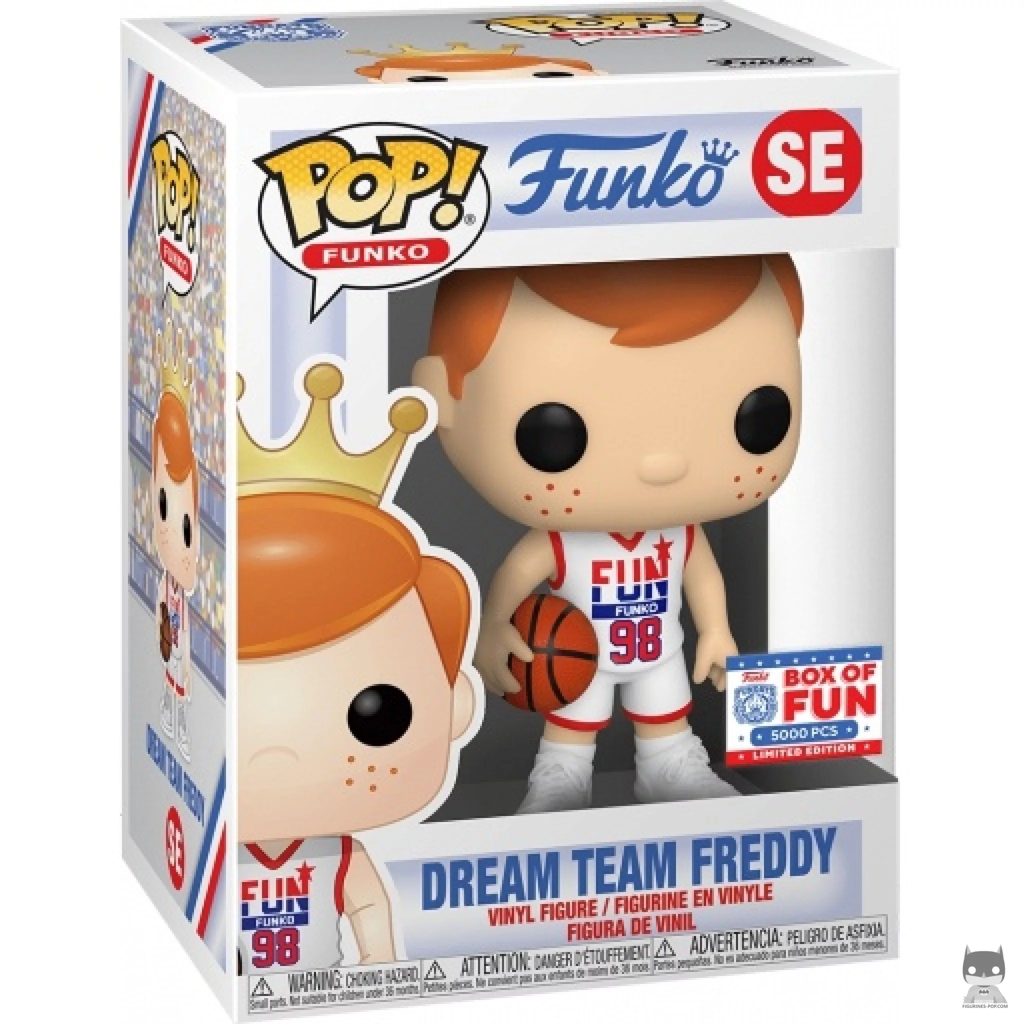 Figura Funko Pop! Freddy Dream Team en su caja