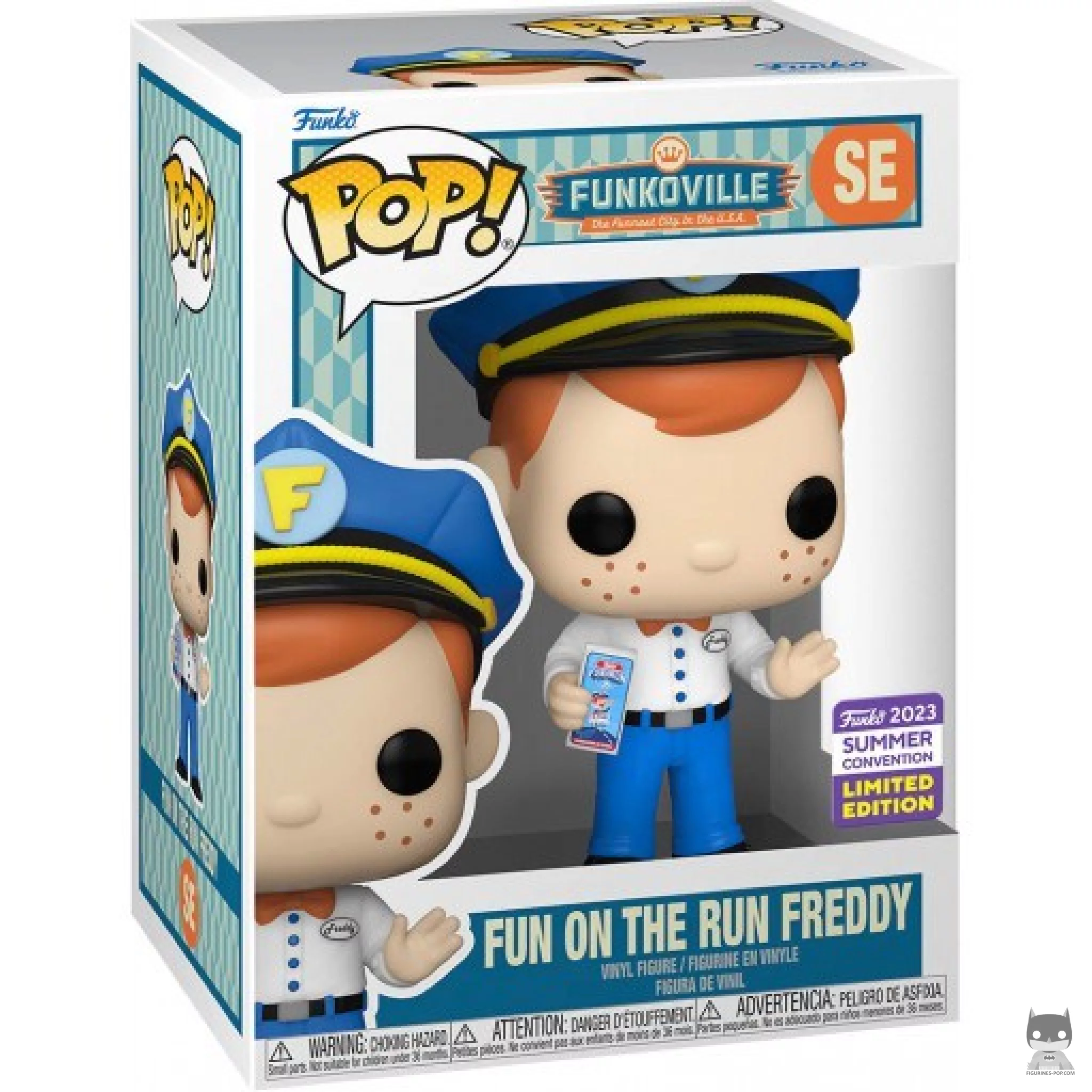 Figura Funko Pop! Freddy Fun On The Run en su caja