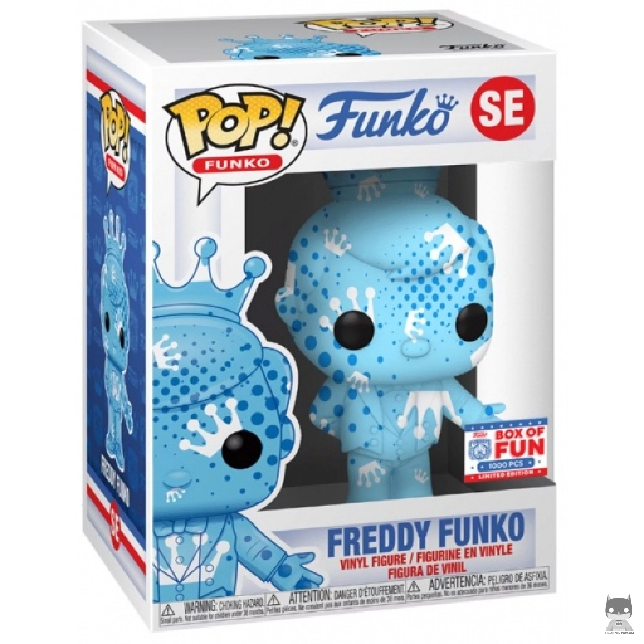 Figura Funko Pop! Freddy Funko (Azul) en su caja