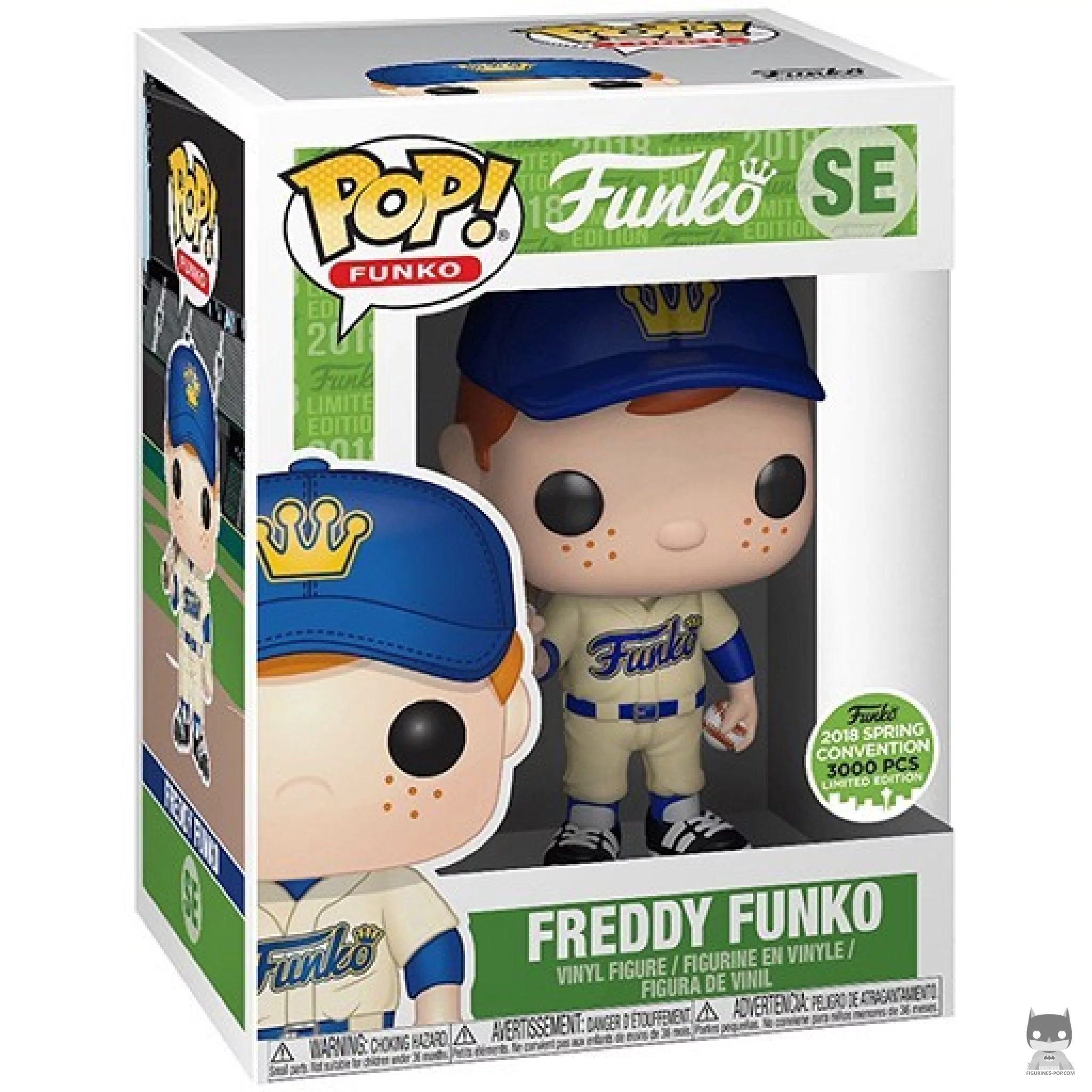 Figura Funko Pop! Freddy Funko (Béisbol) en su caja