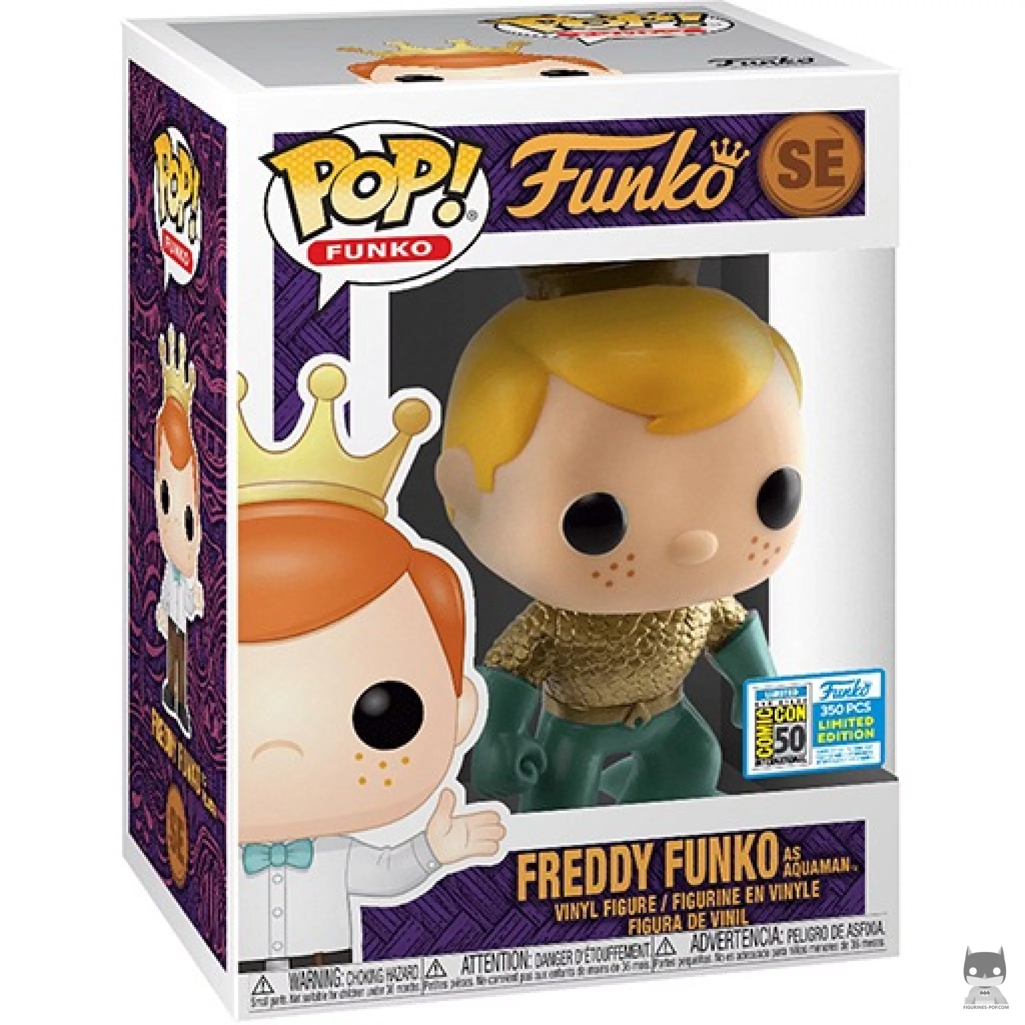 Figura Funko Pop! Freddy Funko como Aquaman en su caja