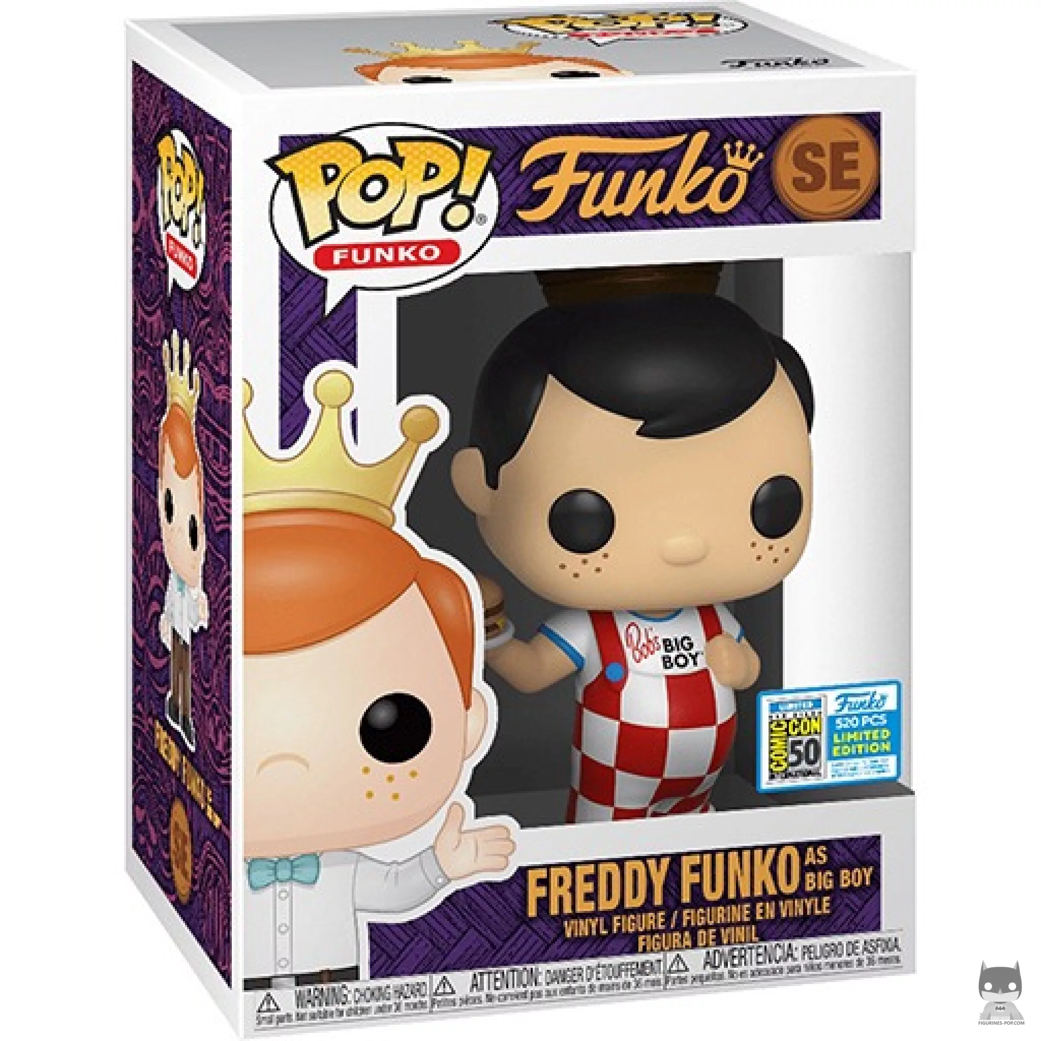 Figura Funko Pop! Freddy Funko como Big Boy en su caja