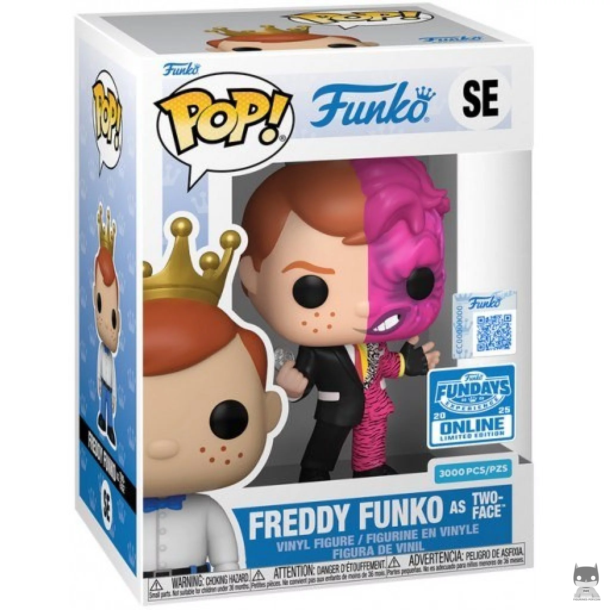 Figura Funko Pop! Freddy Funko como Dos Caras en su caja
