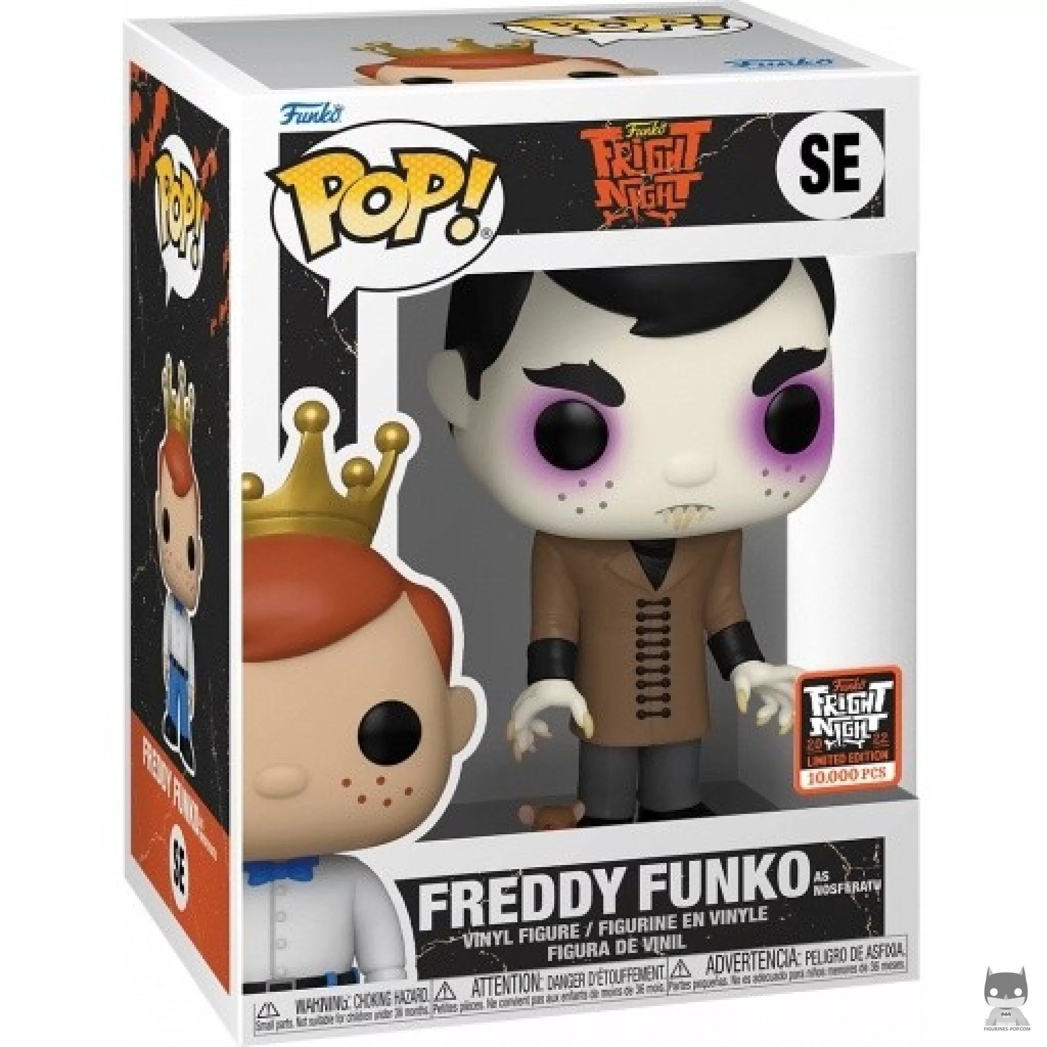 Figura Funko Pop! Freddy Funko como Nosferatu en su caja