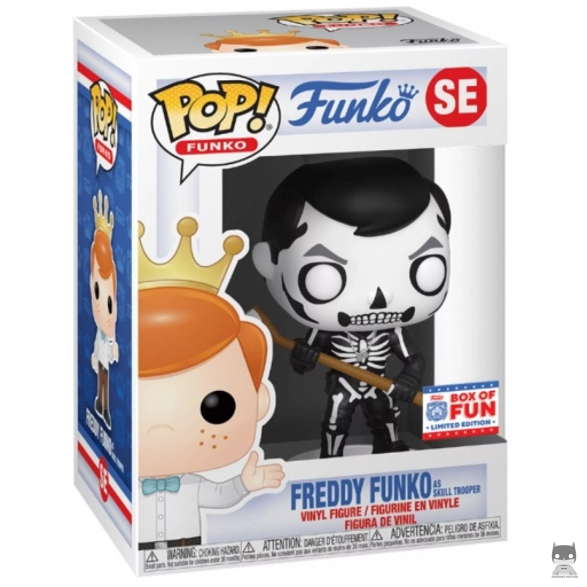 Figura Funko Pop! Freddy Funko como Skull Trooper en su caja