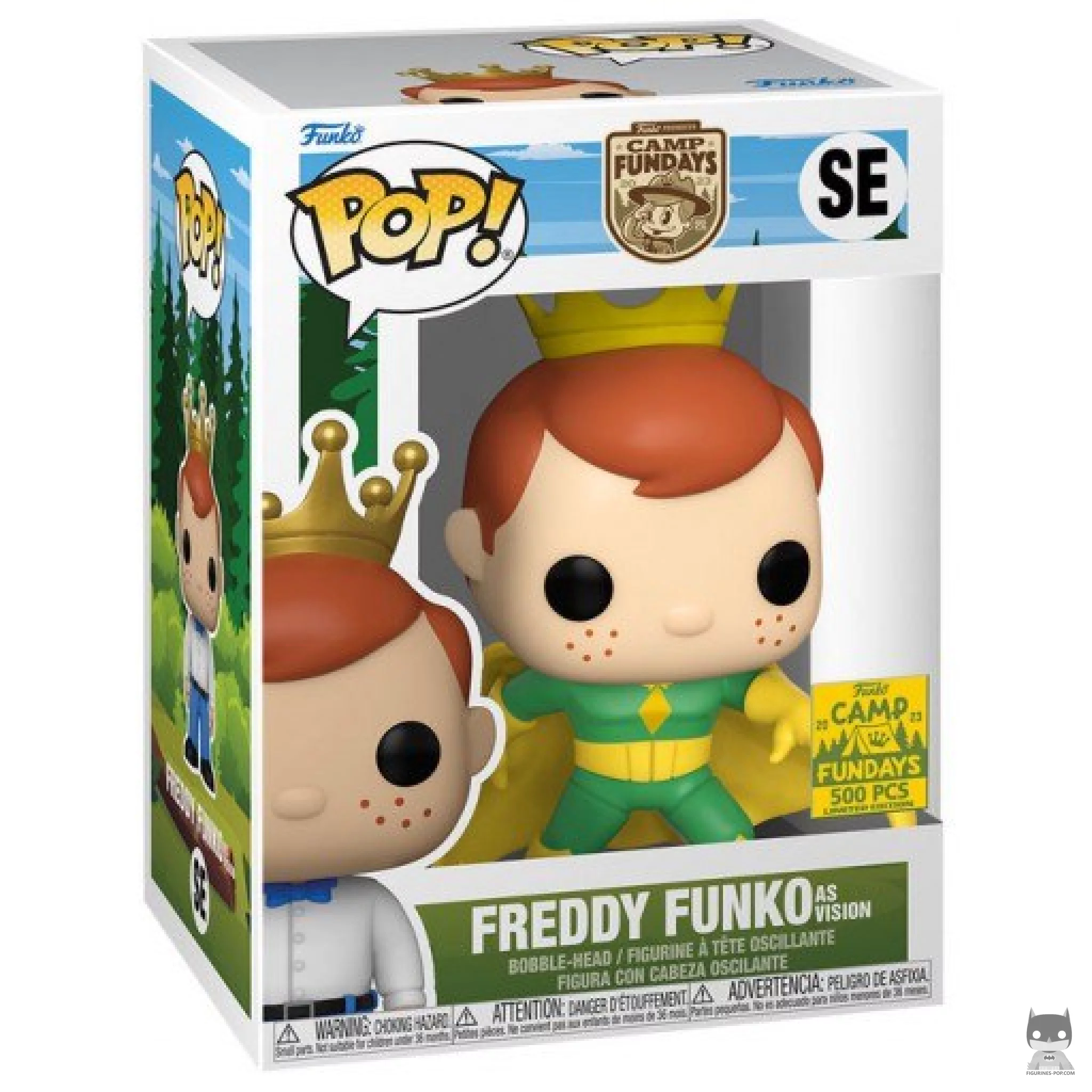 Figura Funko Pop! Freddy Funko como Visión en su caja