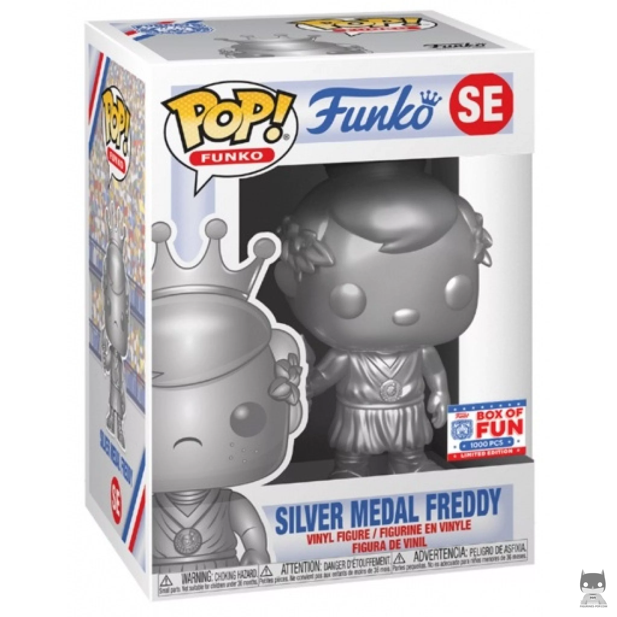 Figura Funko Pop! Freddy medalla de bronce (Metalizado) en su caja