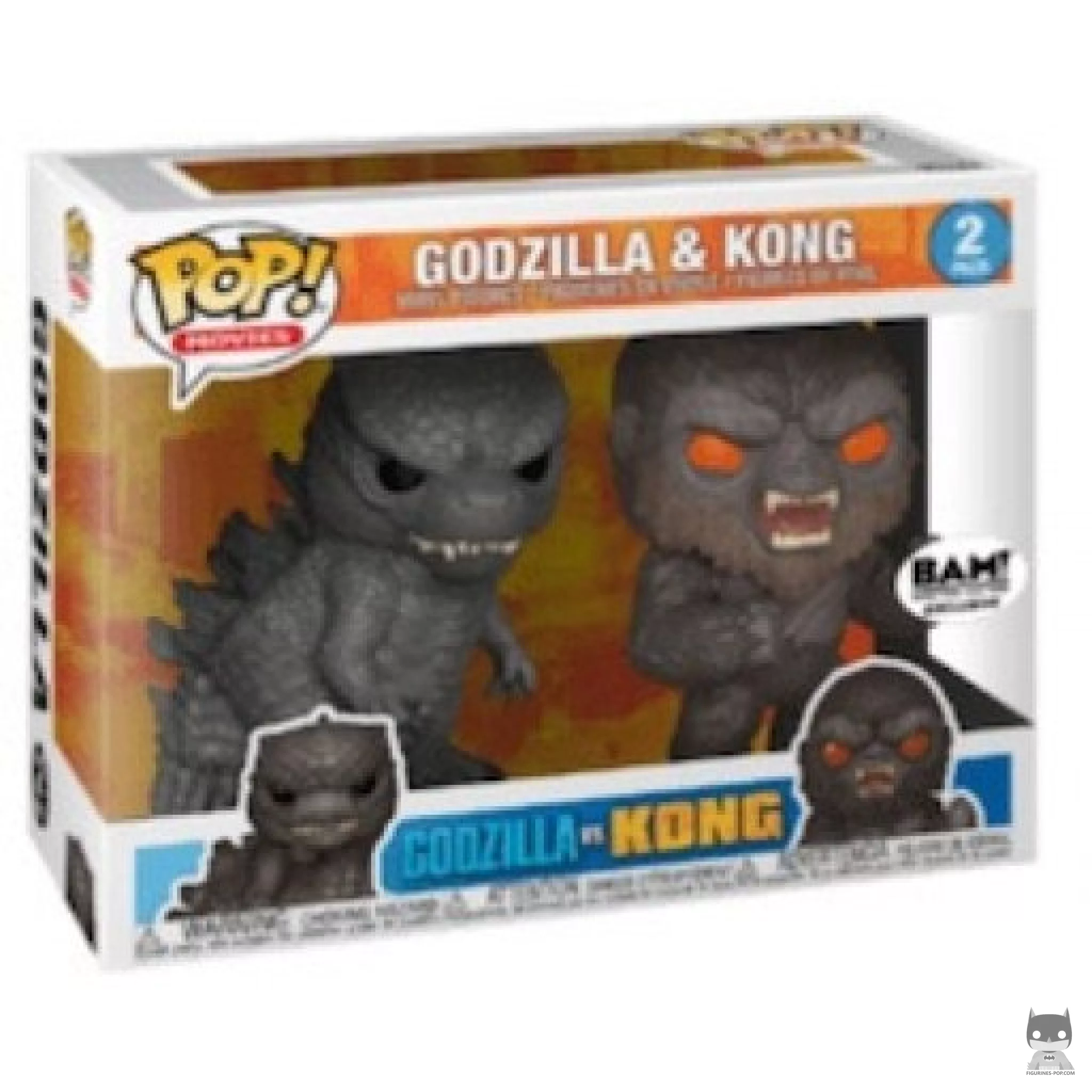 Figura Funko Pop! Godzilla & Kong en su caja