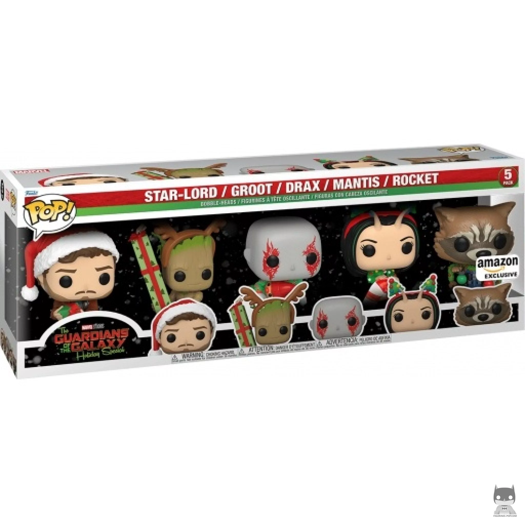 Figura Funko Pop! Star-Lord, Groot, Drax, Mantis & Rocket en su caja