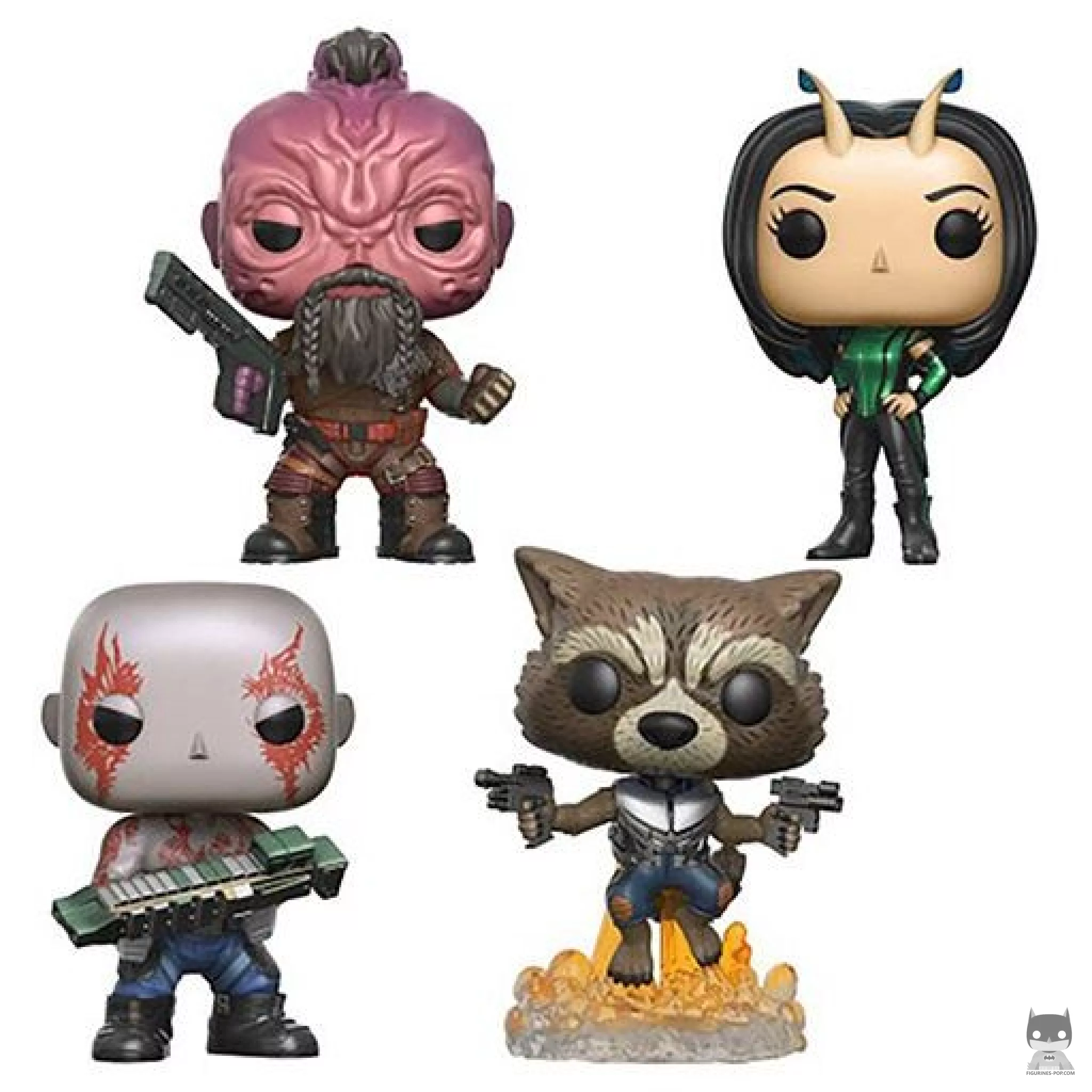 Figura Funko Pop! Drax, Rocket, Taserface & Mantis (Guardianes de la Galaxia Vol. 2)