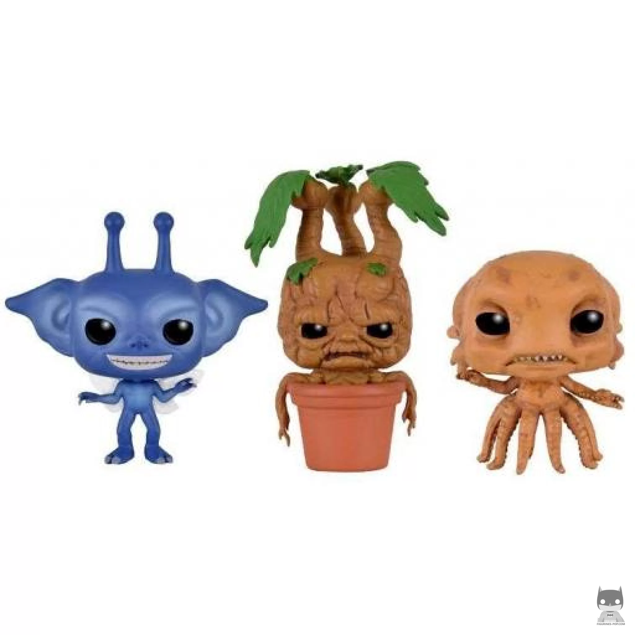 Figura Funko Pop! Duendecillo de Cornualles, mandrágora & grindylow (Harry Potter)
