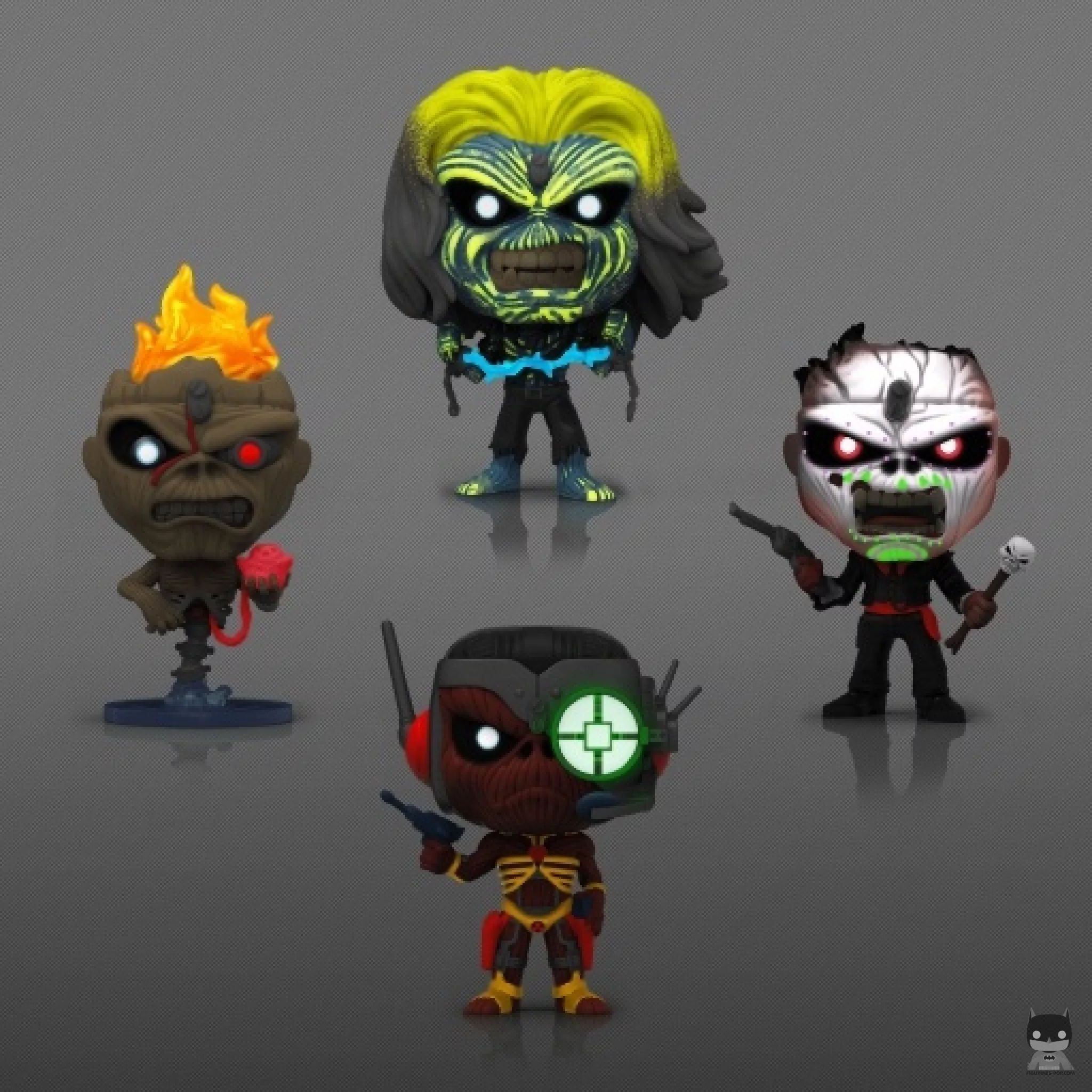 Figura Funko Pop! Live After Death, Seventh Son, Night Of The Dead & Somewhere In Time Eddie (Brilla en la oscuridad) (Iron Maiden)