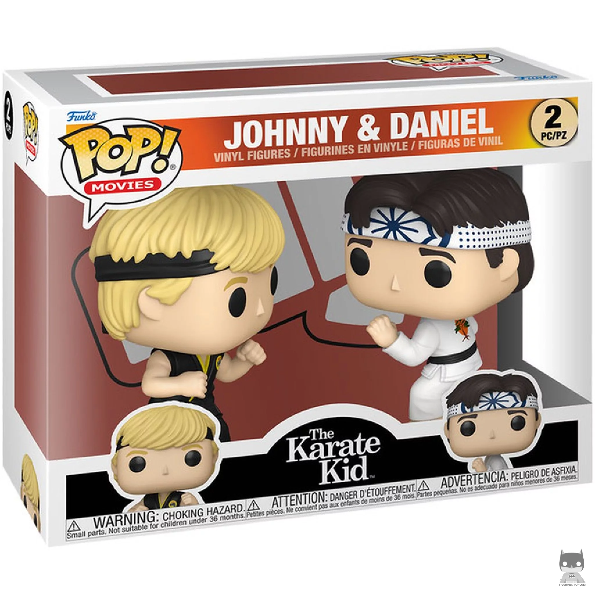 Figura Funko Pop! Johnny & Daniel (Multipack) en su caja