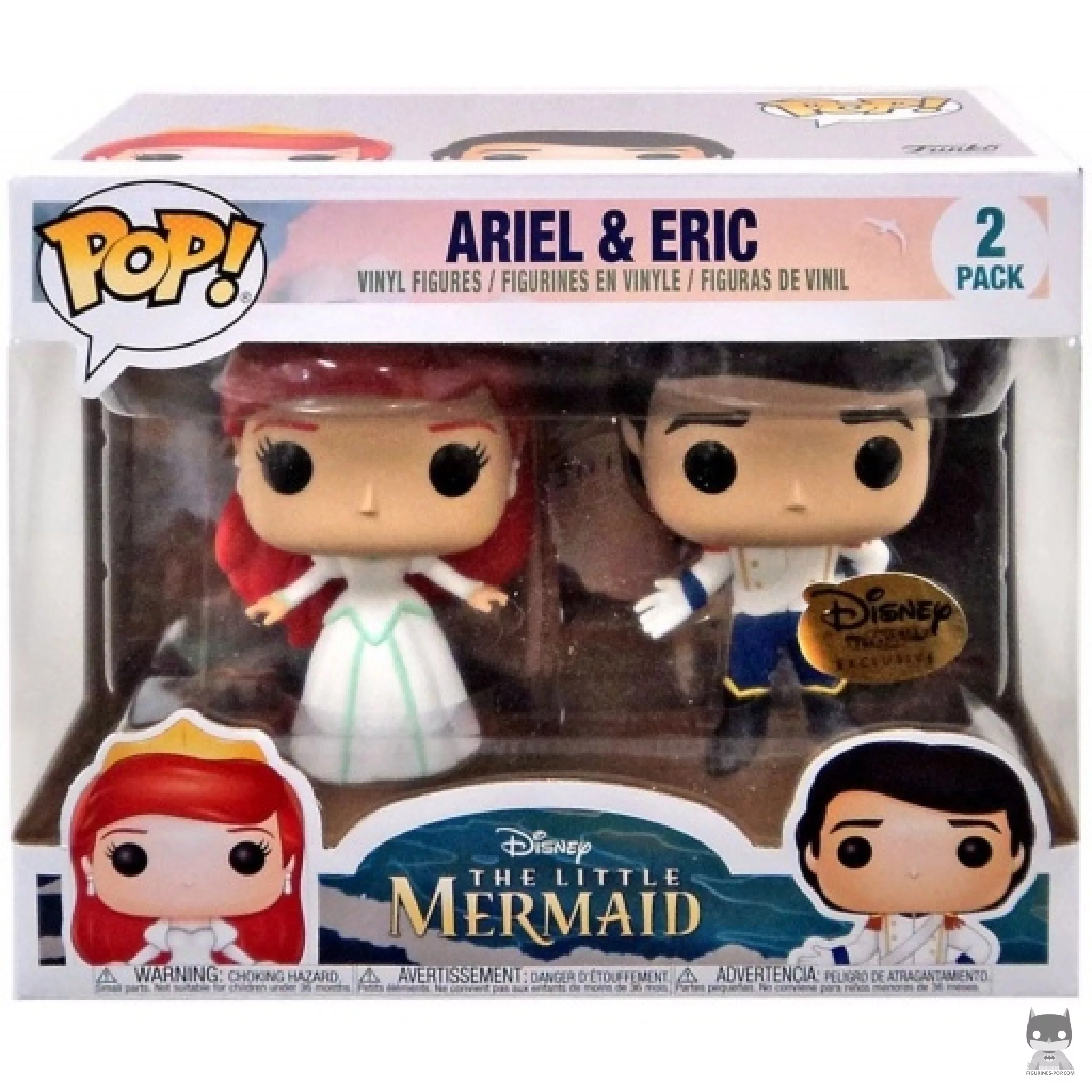 Figura Funko Pop! Ariel & Eric felices para siempre en el castillo en su caja