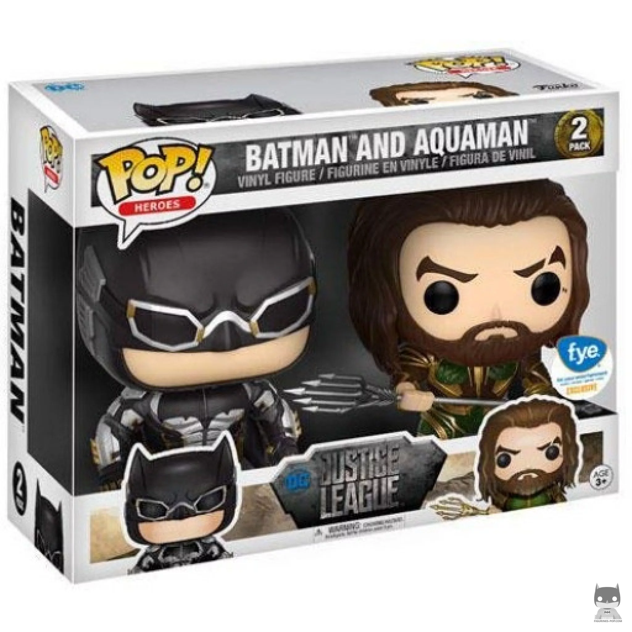Figura Funko Pop! Batman & Aquaman en su caja