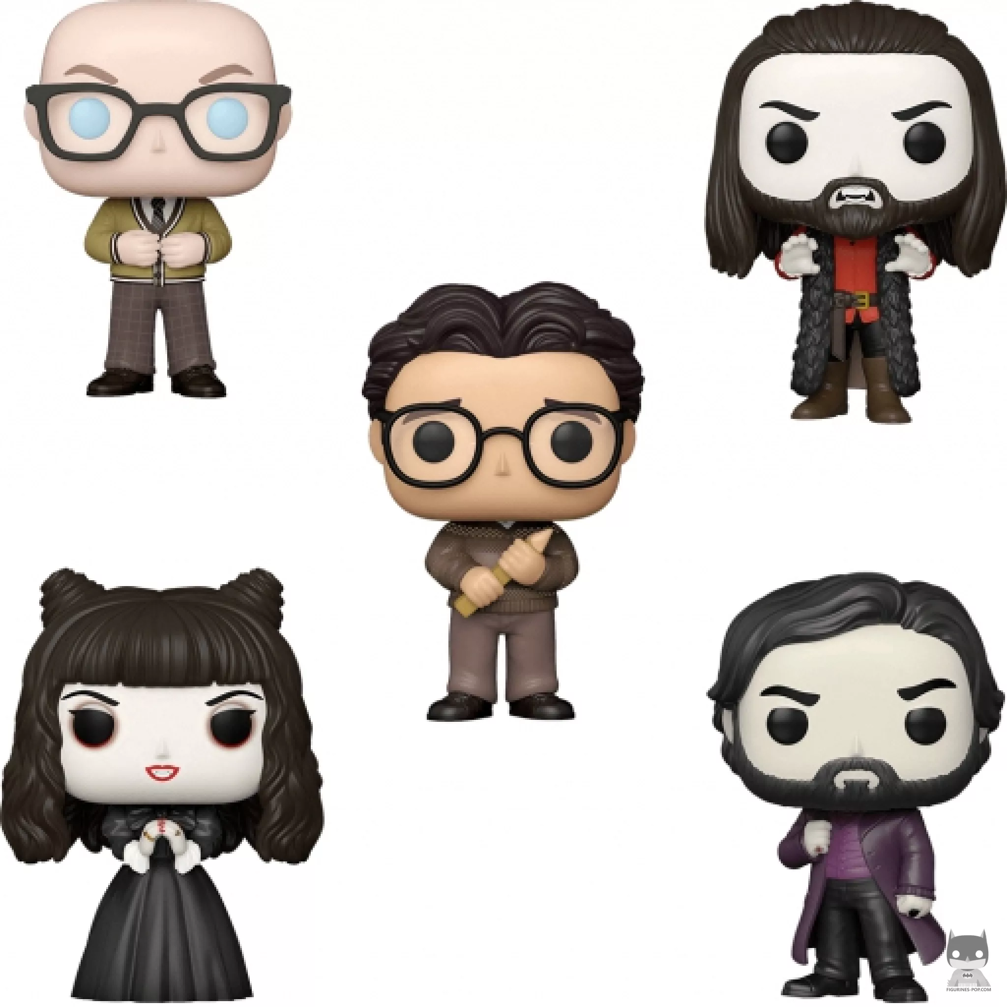 Figura Funko Pop! Nandor, Guillermo, Colin, Laszlo & Nadja (Brilla en la oscuridad) (Lo que hacemos en las sombras)
