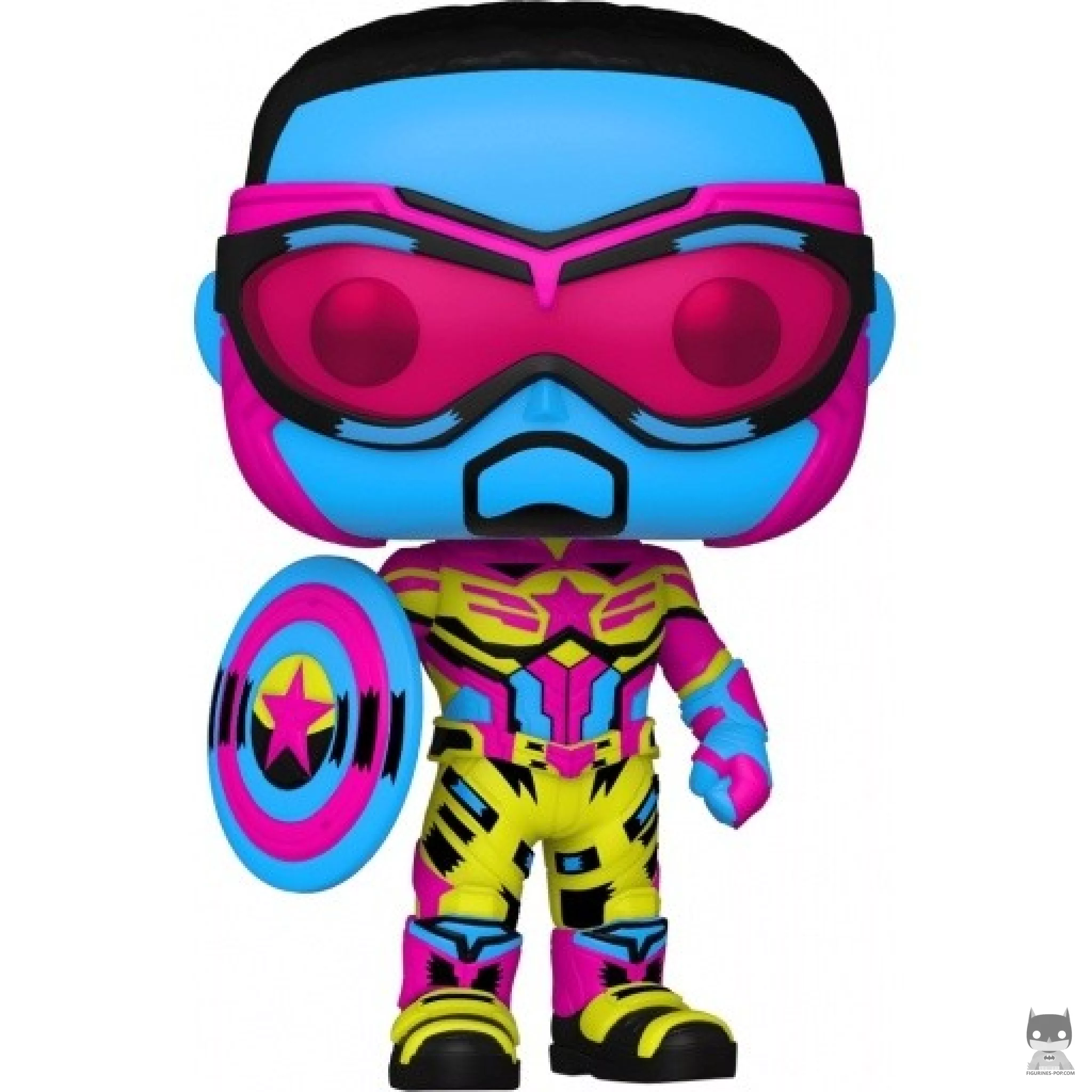 Figura Funko Pop! Capitán América (Luz negra) (Marvel Comics)