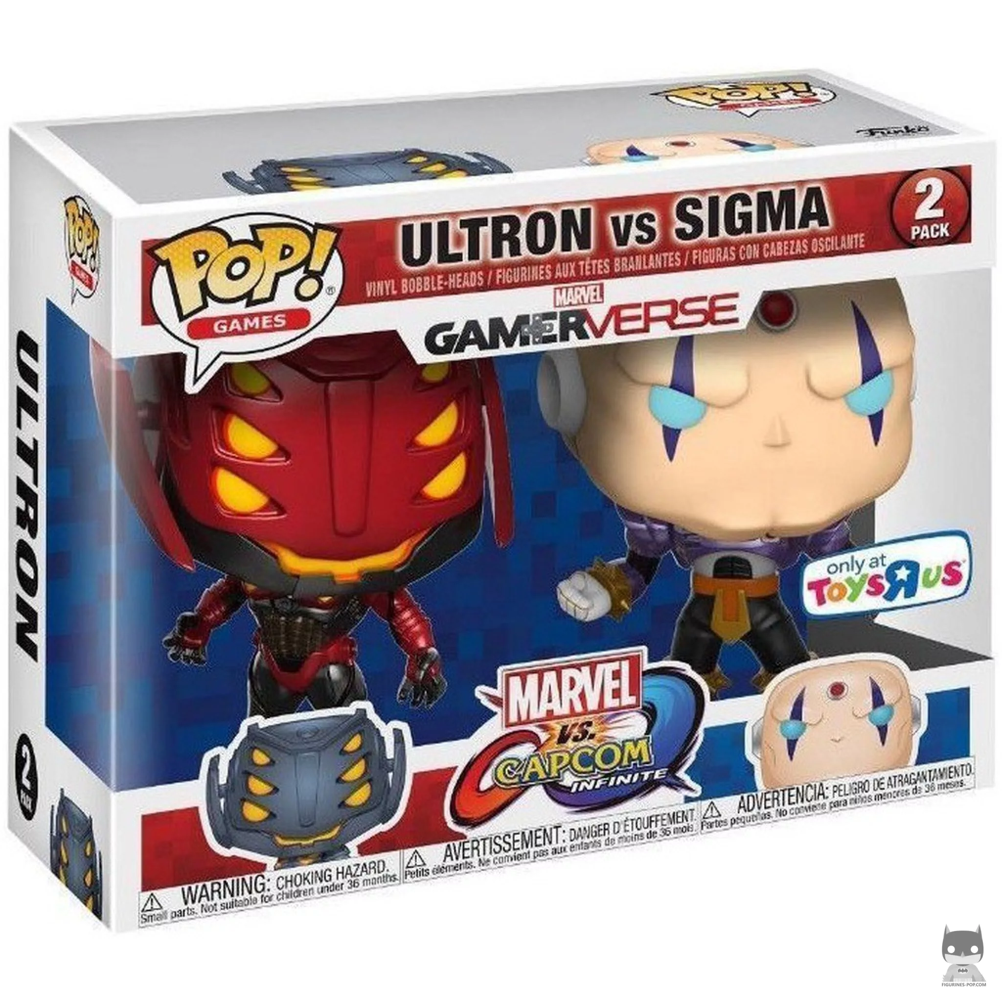 Figura Funko Pop! Ultron vs Sigma en su caja