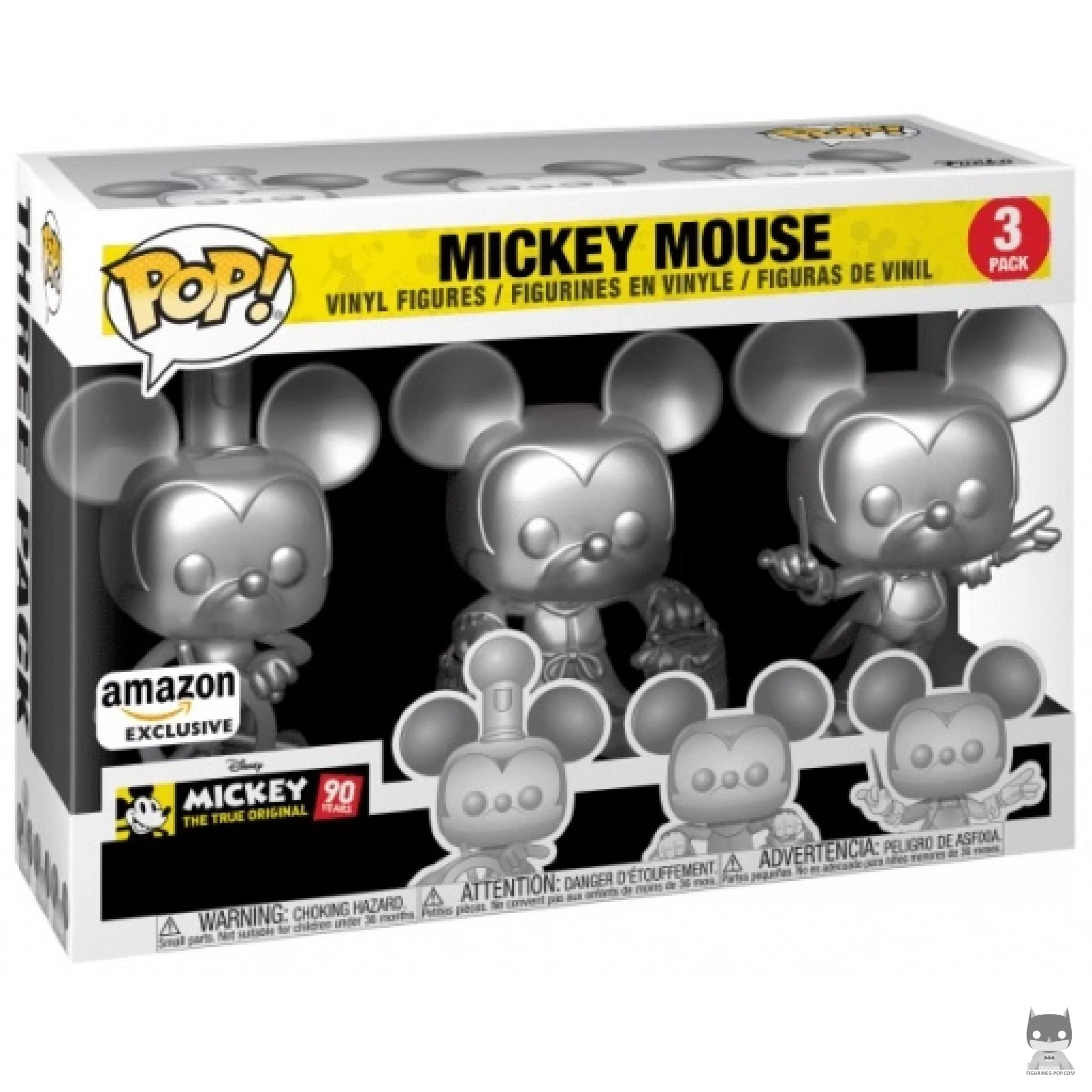 Figura Funko Pop! Mickey Mouse (Plateado) en su caja