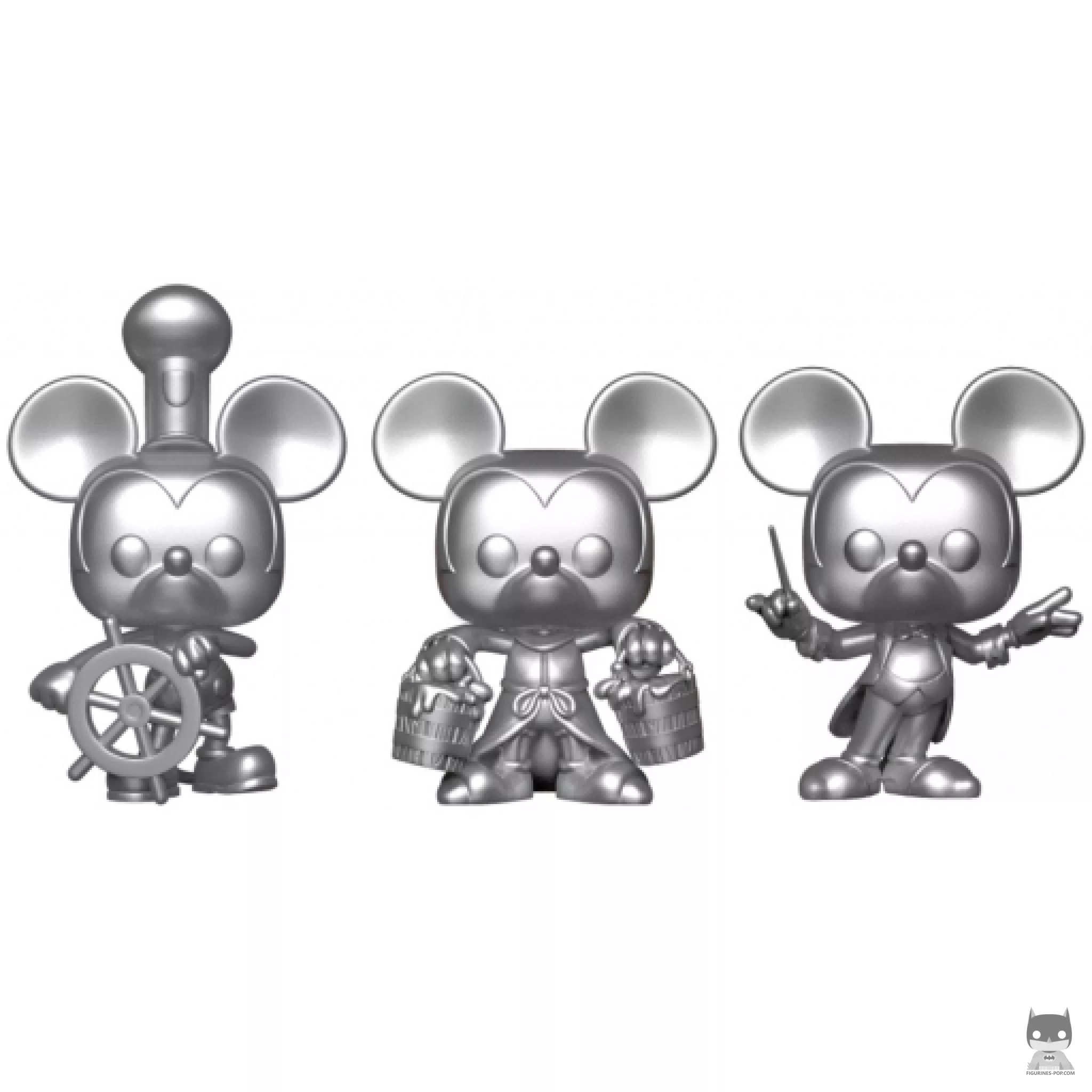 Figura Funko Pop! Mickey Mouse (Plateado) (Mickey Mouse 90 años)