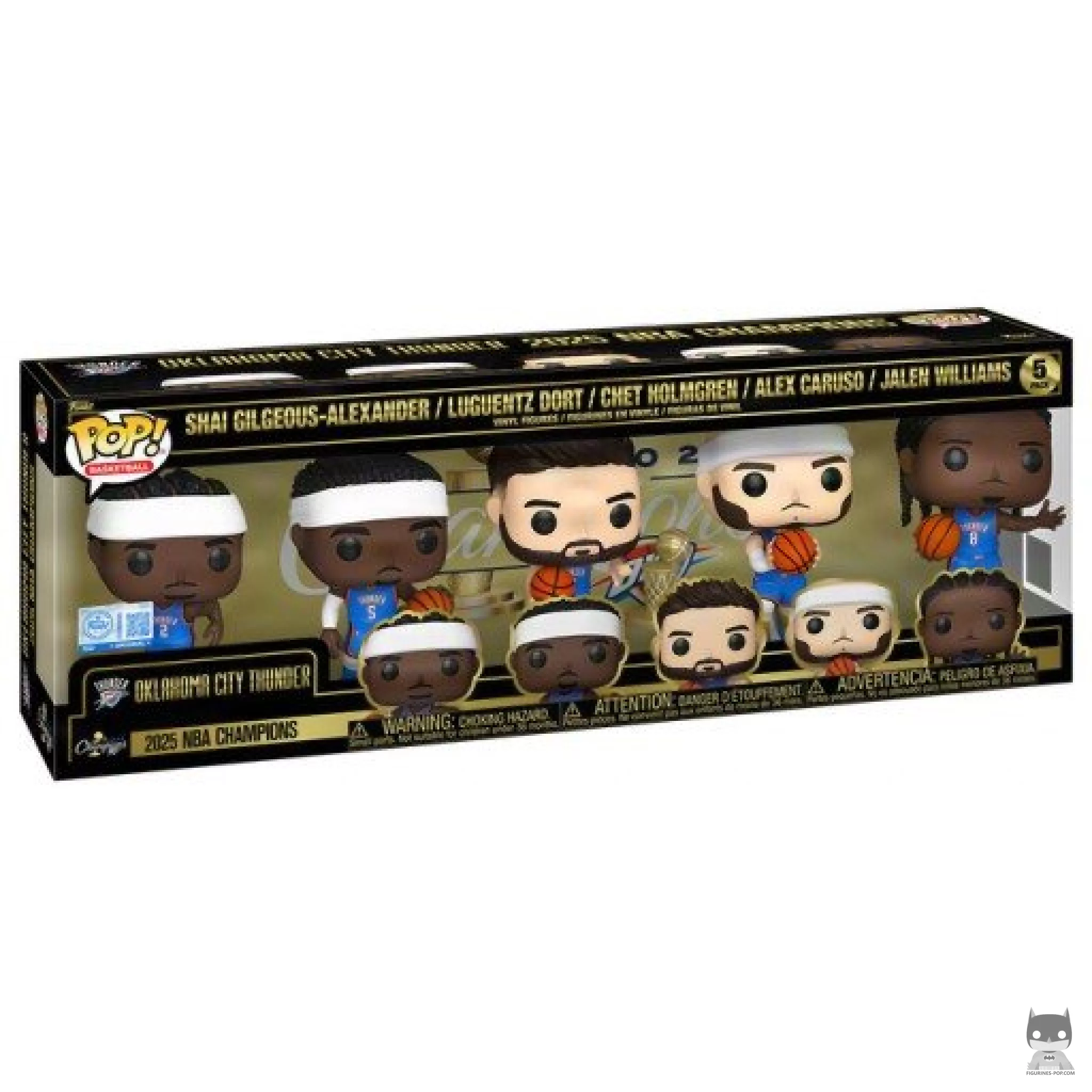 Figura Funko Pop! Oklahoma City campeones 2025 en su caja