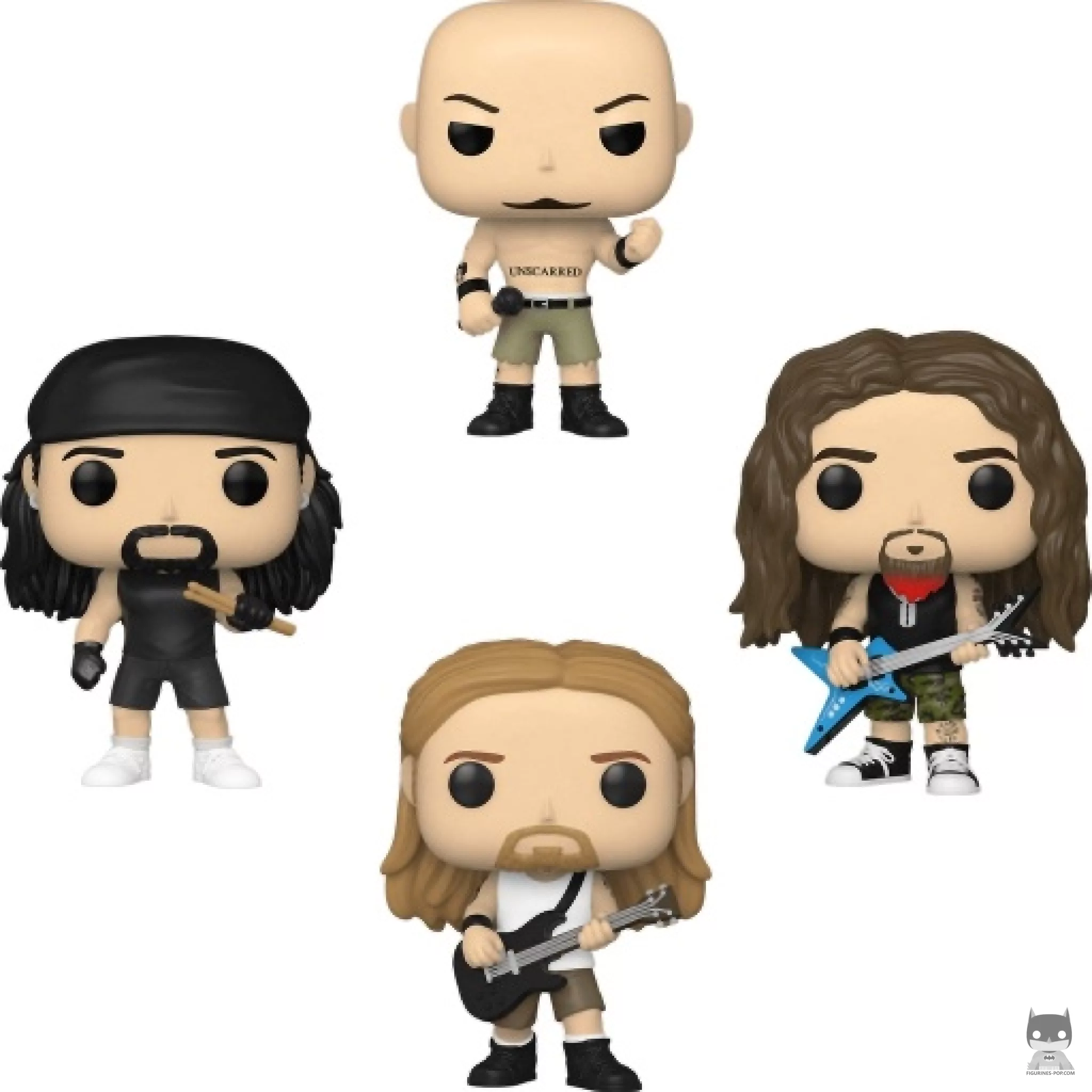 Figura Funko Pop! Philip Anselmo, Vinnie Paul, Dimebag Darrell & Rex Brown (Pantera)