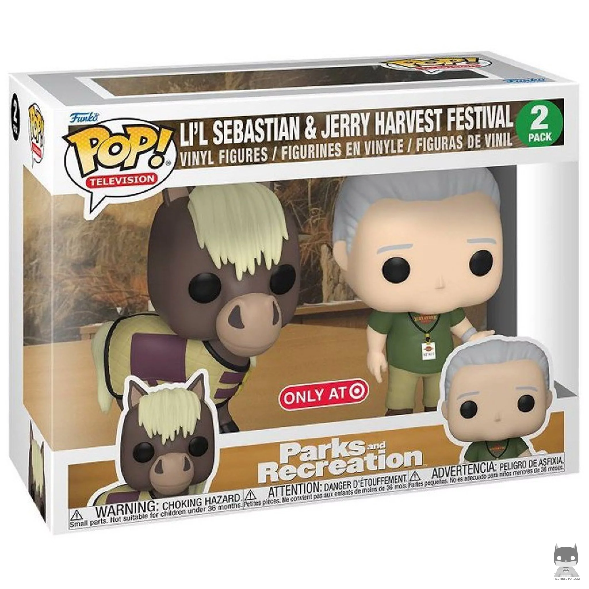Figura Funko Pop! Jerry Gergich & Li'l Sebastian en su caja