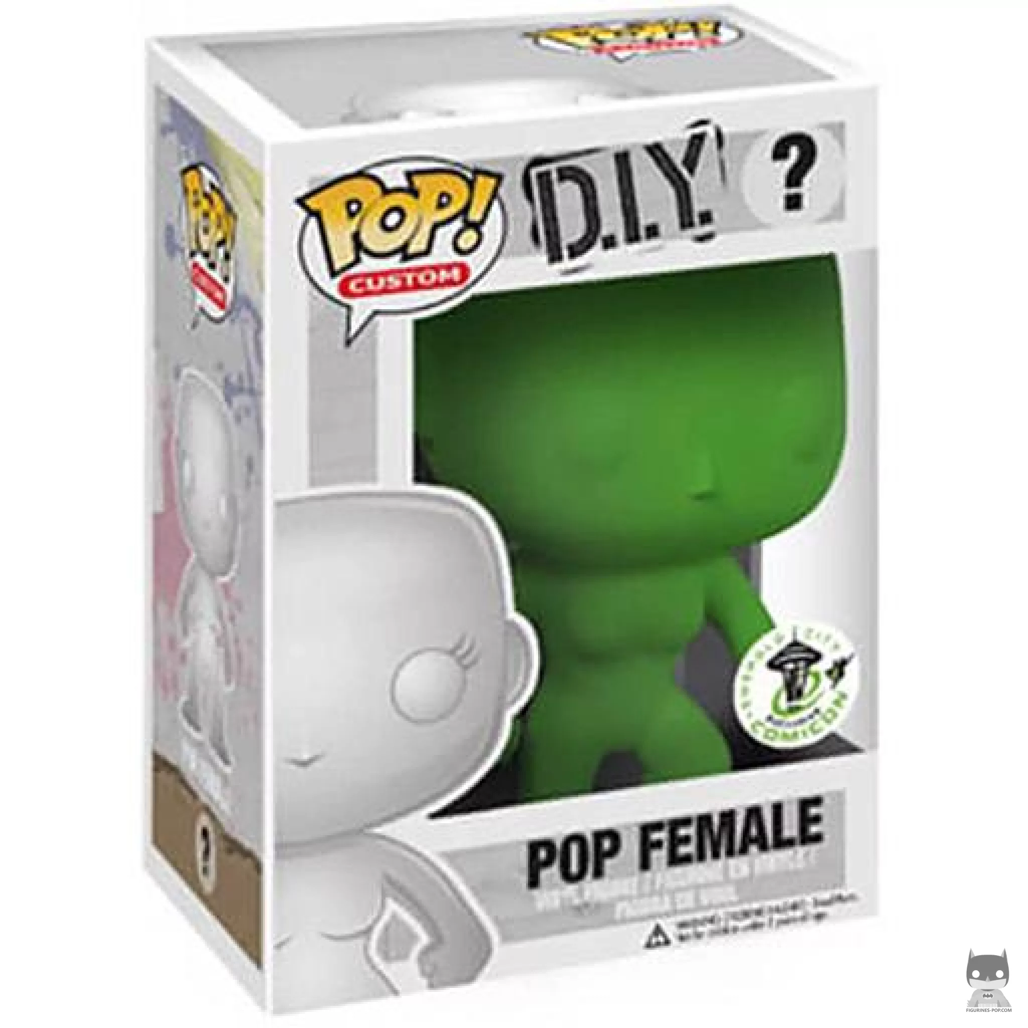 Figura Funko Pop! Custom POP! DIY (Mujer) en su caja