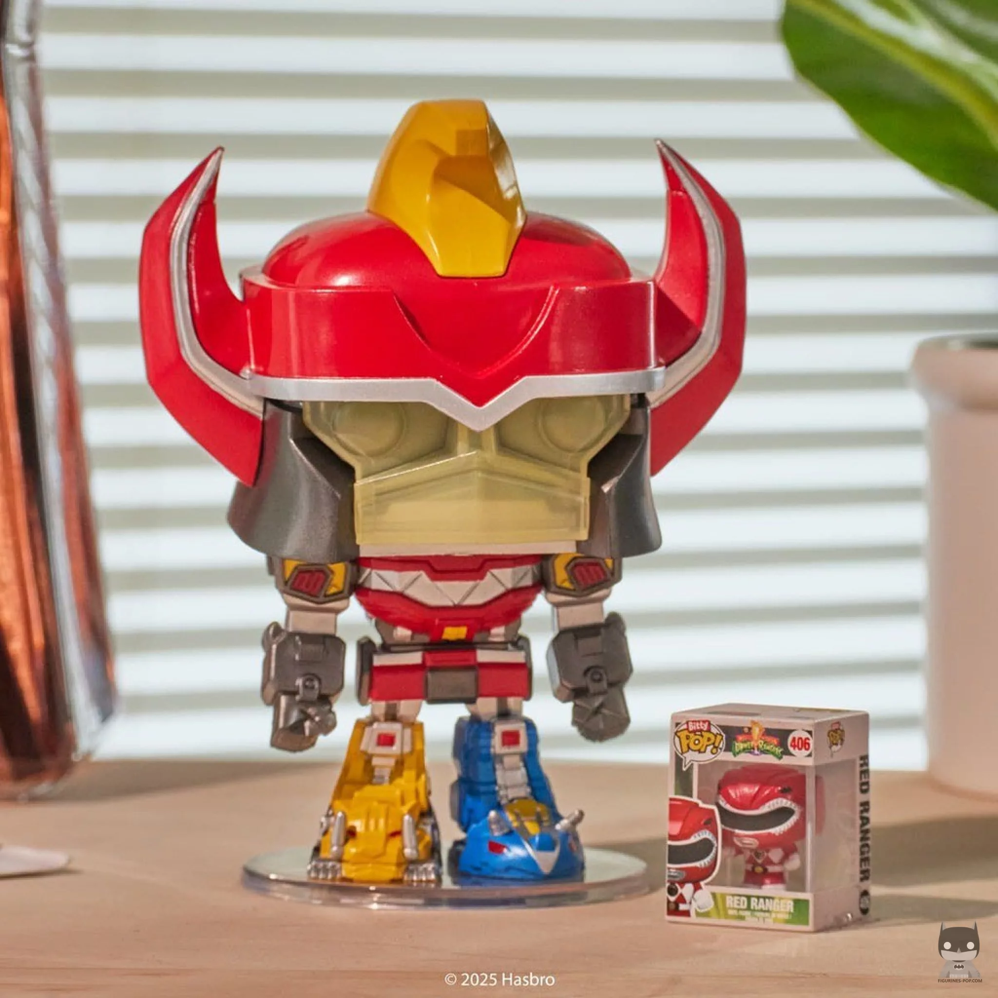 Figura Funko Pop! Megazord con Ranger Rojo (Power Rangers)