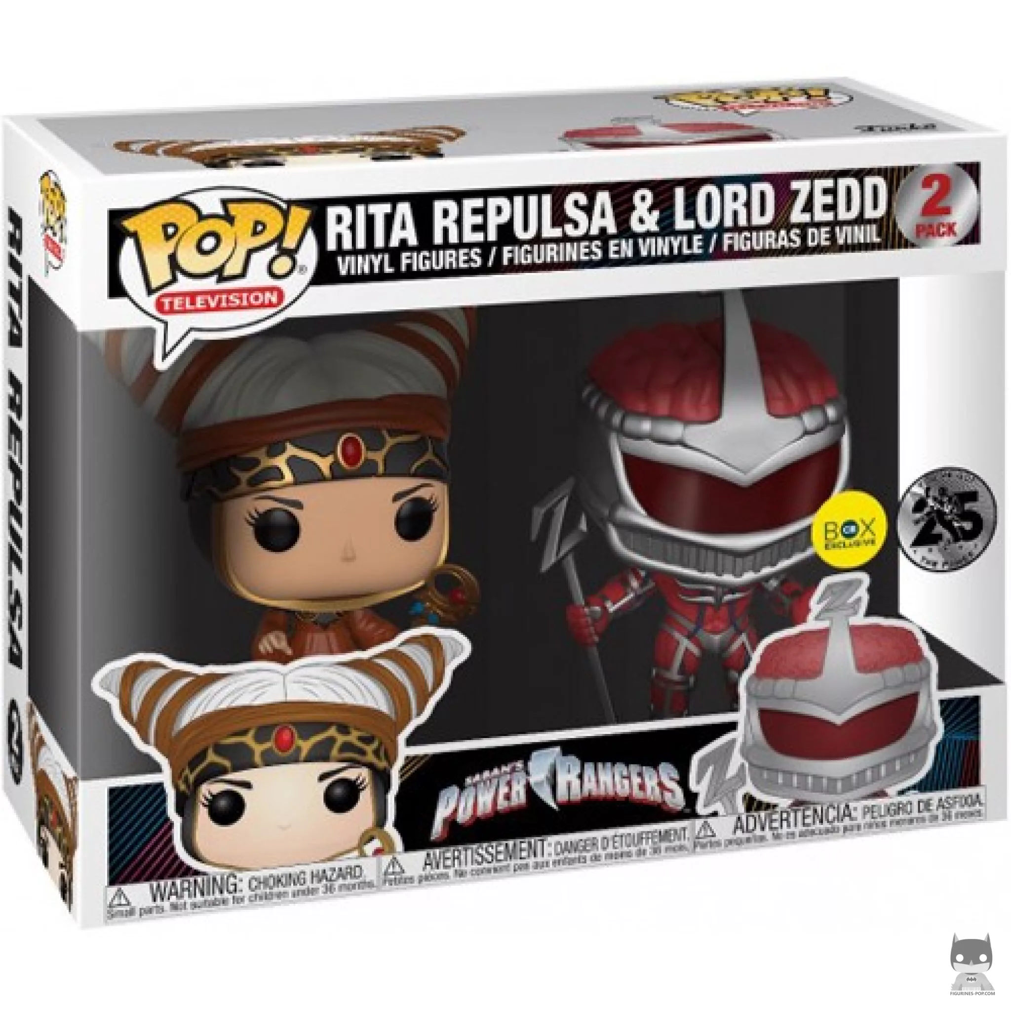 Figura Funko Pop! Rita & Lord Zedd en su caja