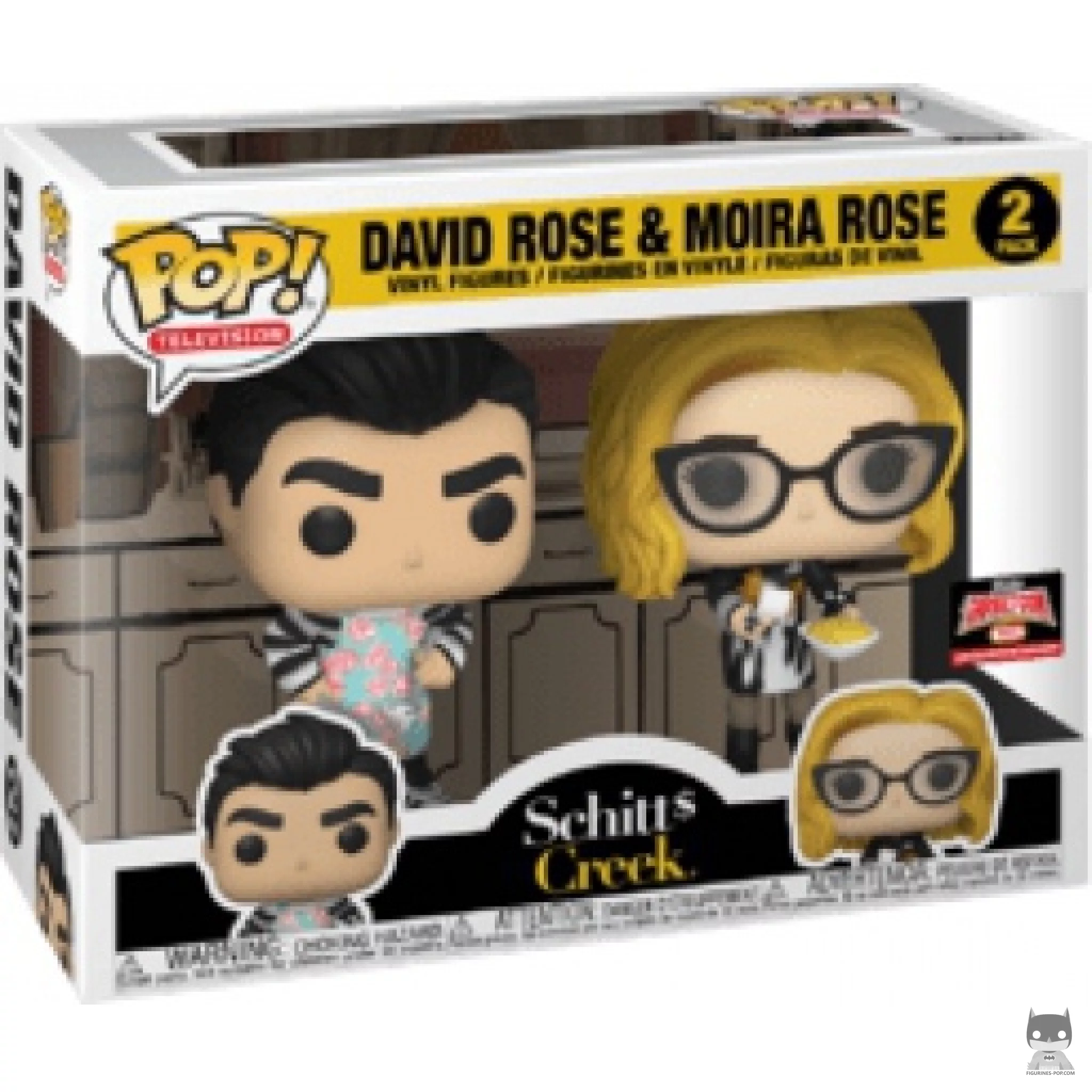 Figura Funko Pop! David Rose & Moira Rose en su caja