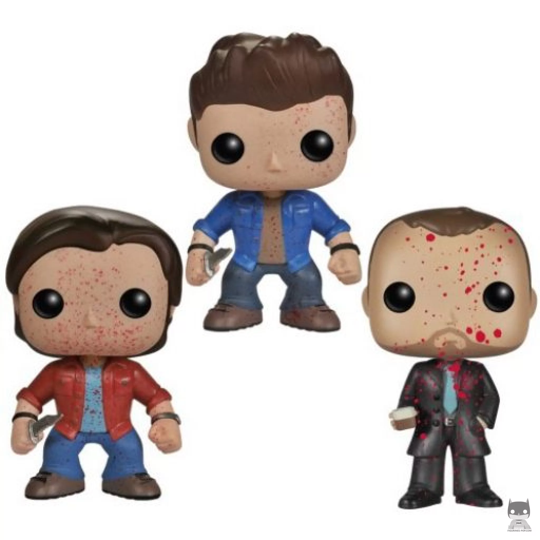 Figura Funko Pop! Sam, Dean & Crowley (Sobrenatural)