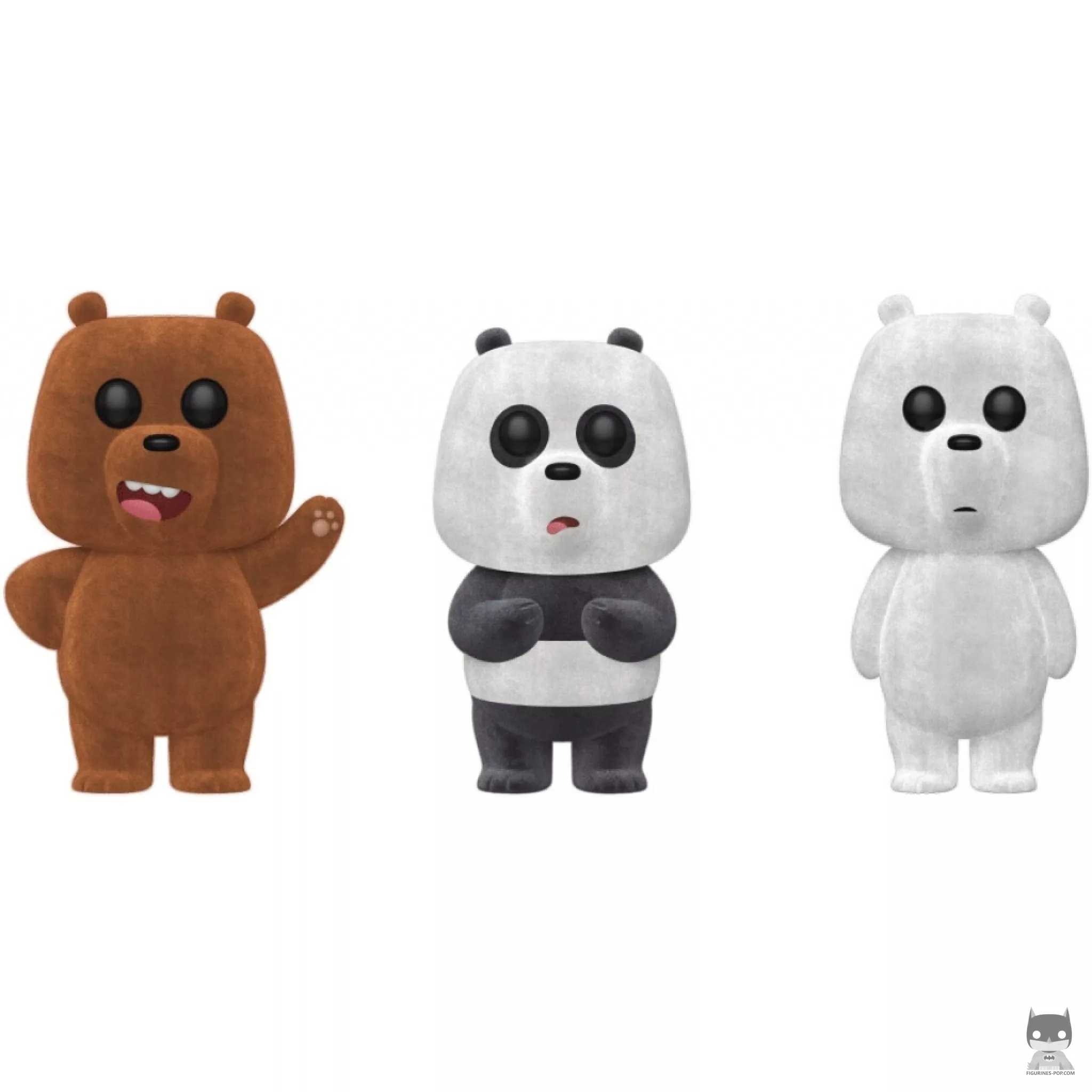 Figura Funko Pop! Pardo, Panda & Polar (Flocado) (Somos osos)