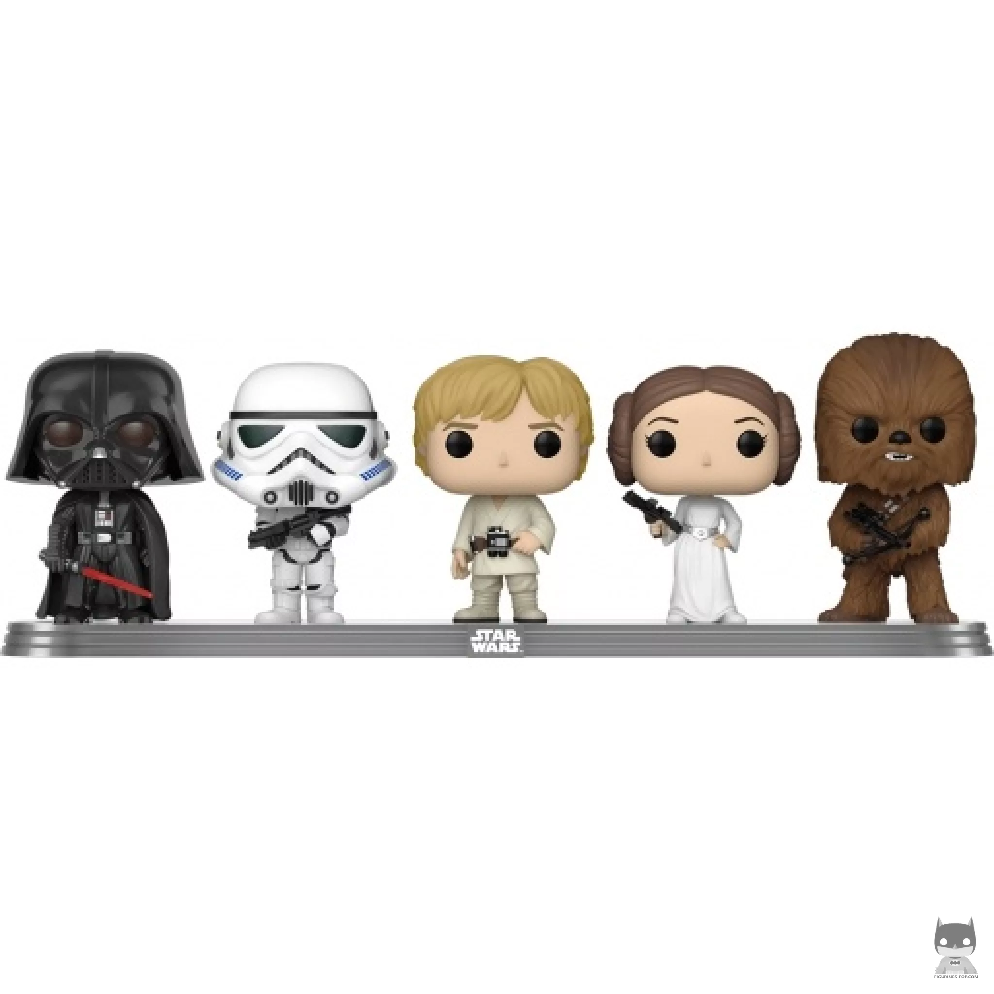 Figura Funko Pop! Darth Vader, Stormtrooper, Luke Skywalker, Princesa Leia & Chewbacca (Star Wars: Episodio I, La amenaza fantasma)