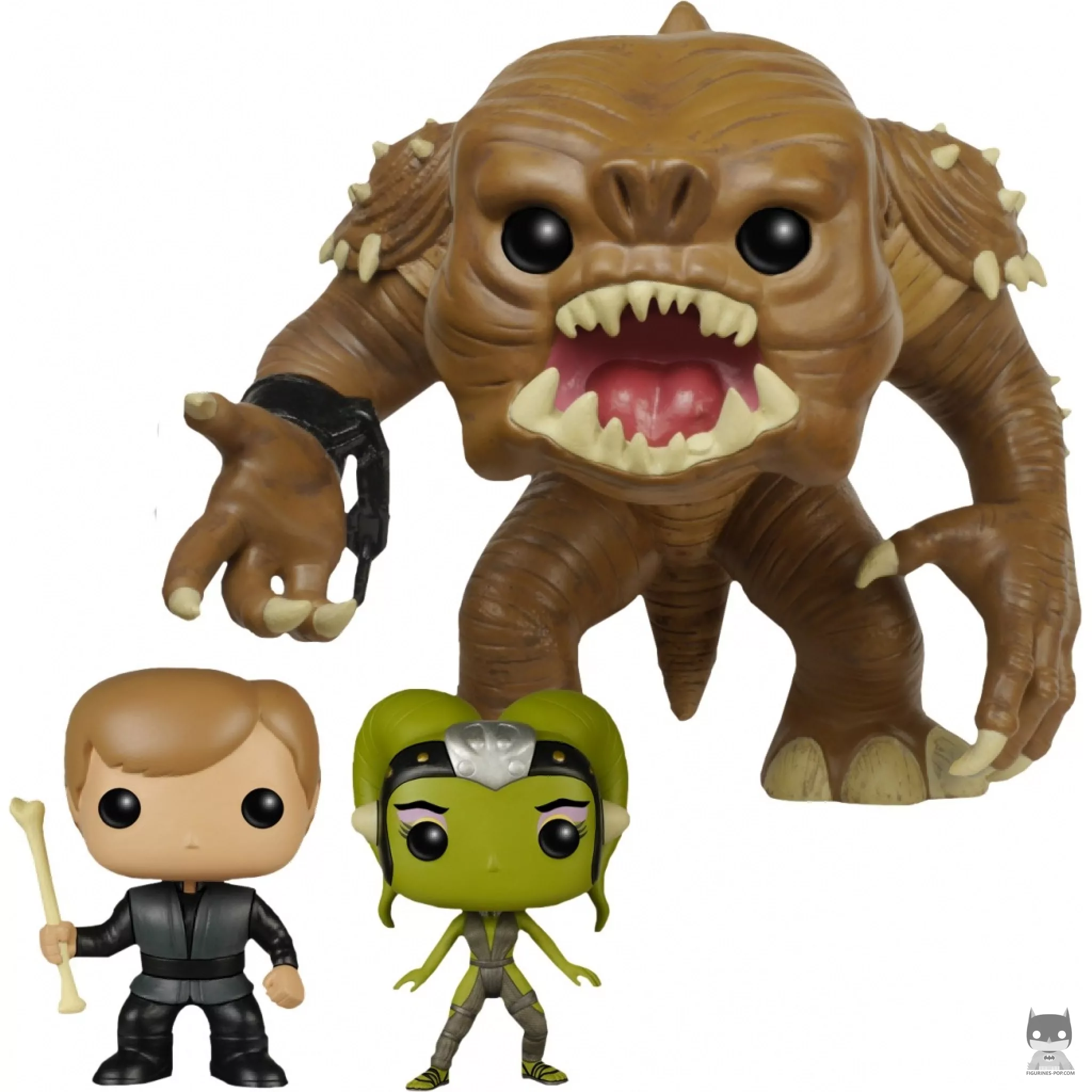 Figura Funko Pop! Rancor con Luke Skywalker & Oola esclava (Supersized) (Star Wars: Episodio I, La amenaza fantasma)