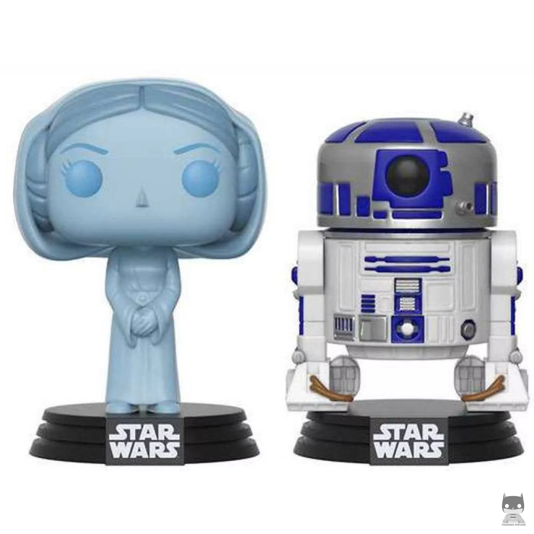 Figura Funko Pop! Princesa Leia holográfica & R2-D2 (Star Wars: Episodio IV, Una nueva esperanza)